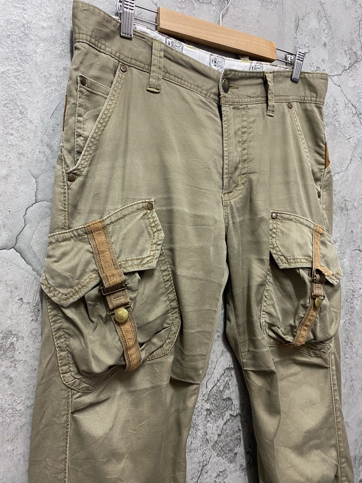 Edwin × Japanese Brand Vintage Edwin Japan Cargo Tactical Bush Parachute Pants Size US 33 - 7 Thumbnail