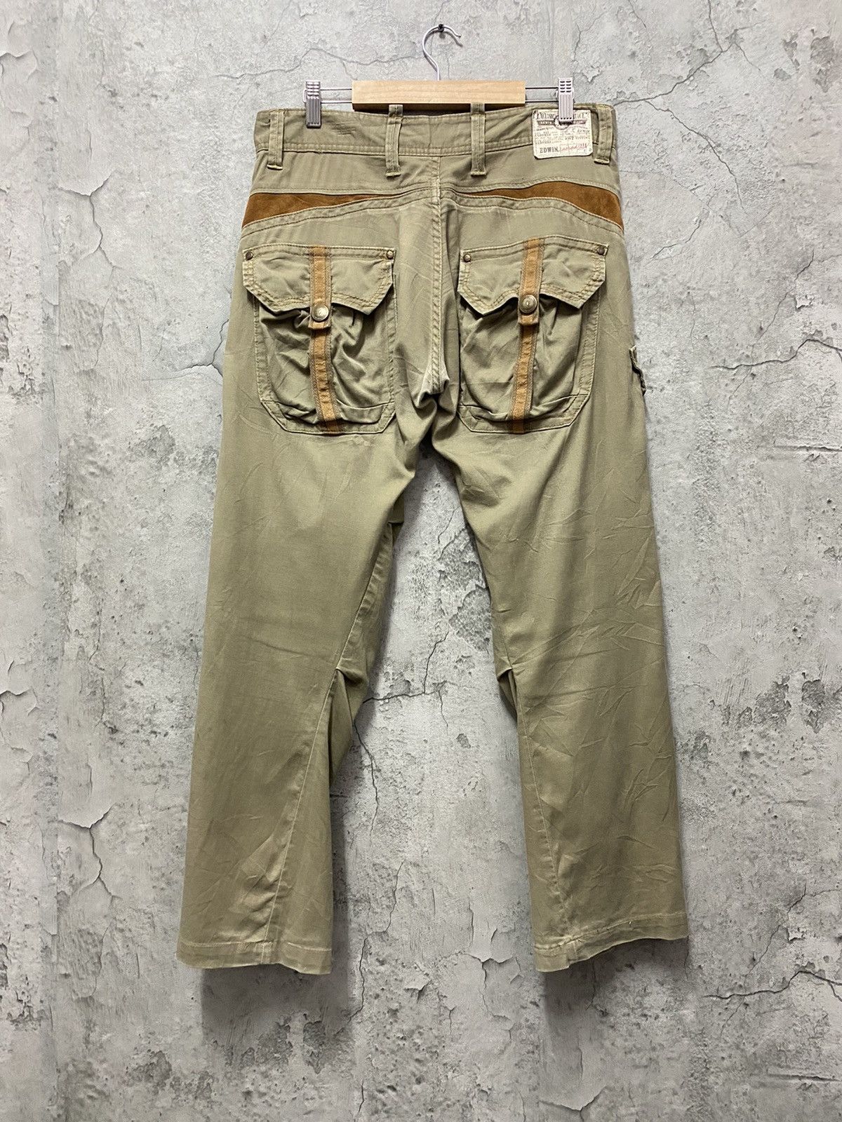 Edwin × Japanese Brand Vintage Edwin Japan Cargo Tactical Bush Parachute Pants Size US 33 - 3 Thumbnail