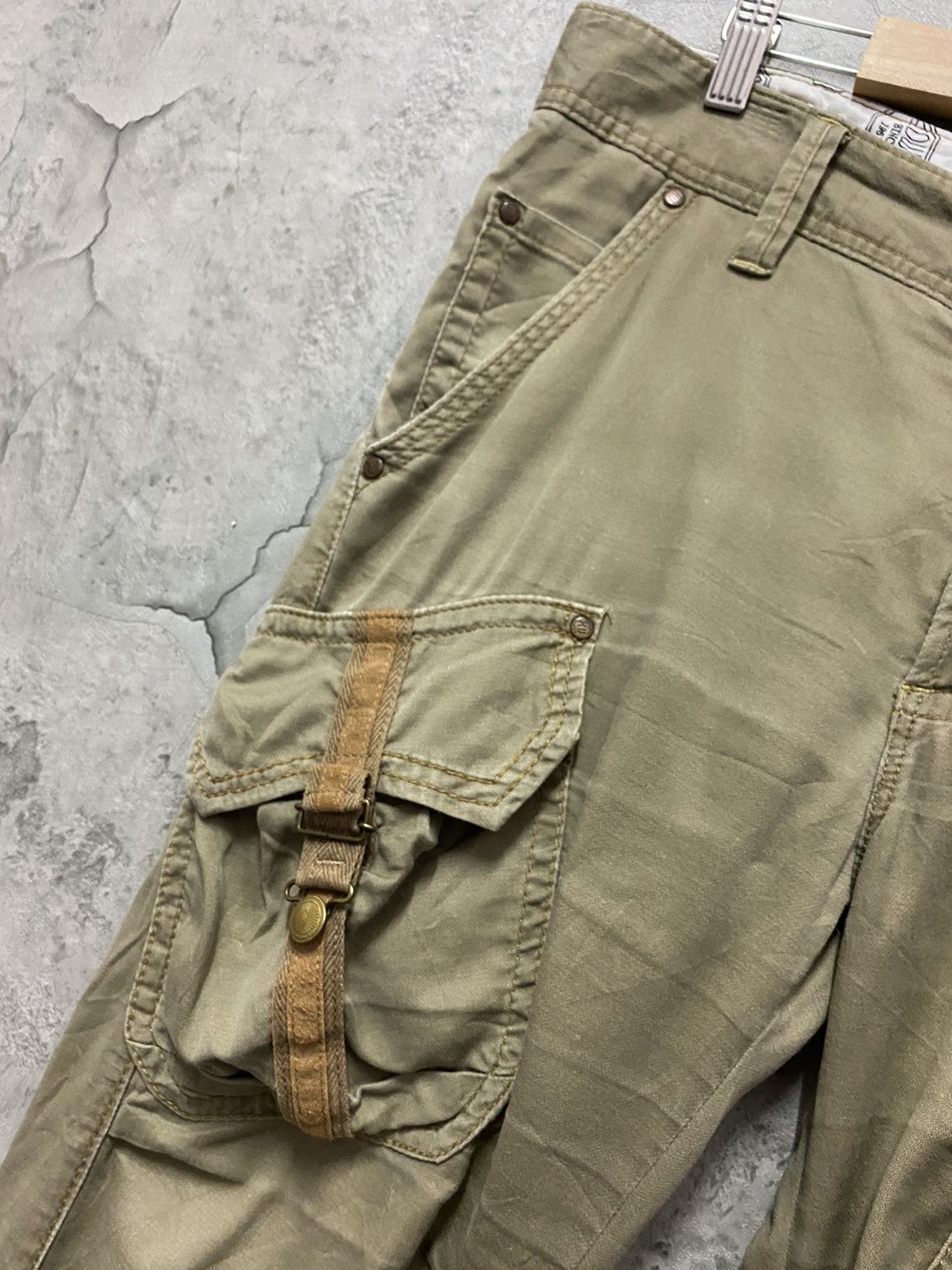 Edwin × Japanese Brand Vintage Edwin Japan Cargo Tactical Bush Parachute Pants Size US 33 - 8 Thumbnail