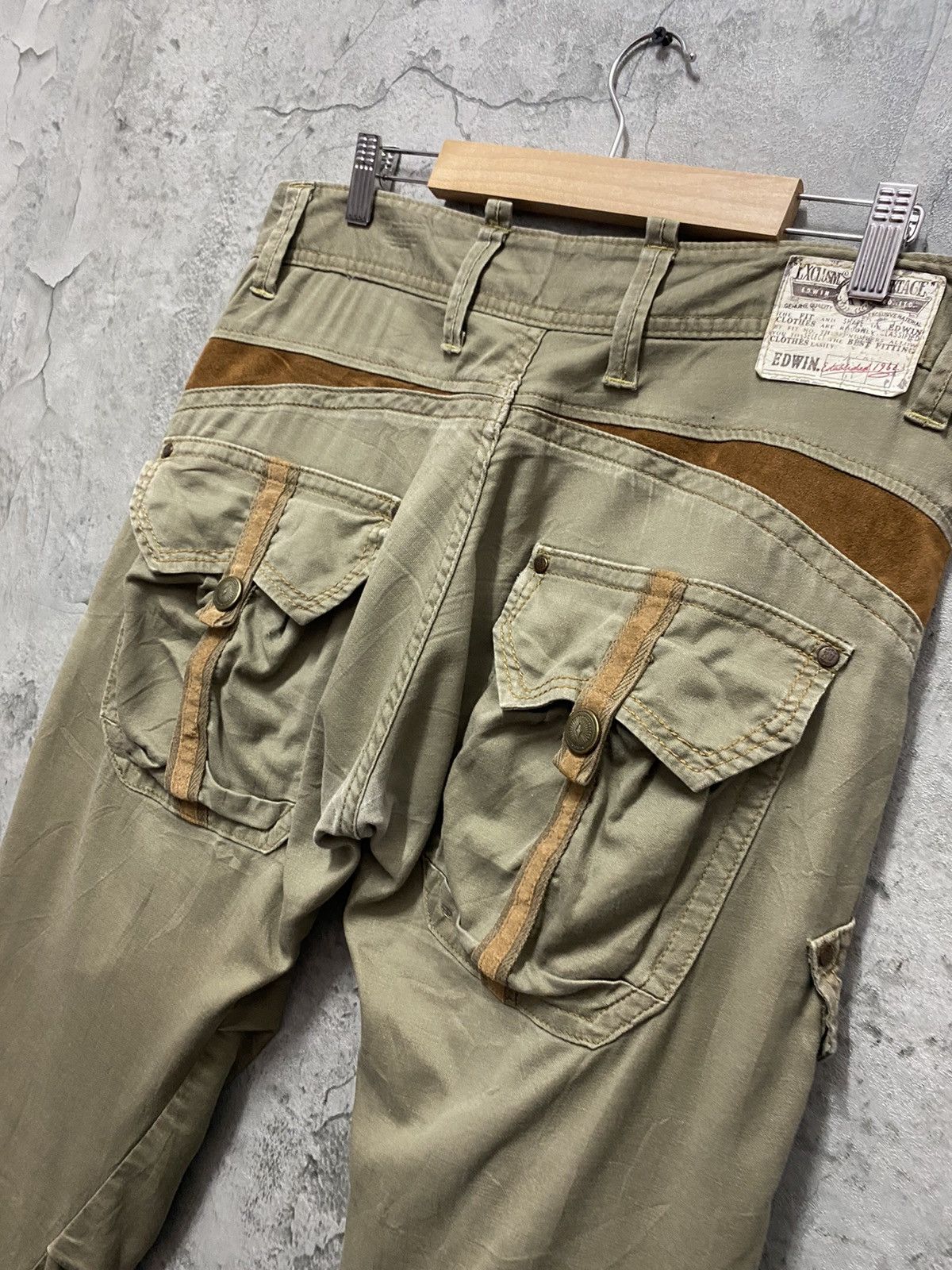 Edwin × Japanese Brand Vintage Edwin Japan Cargo Tactical Bush Parachute Pants Size US 33 - 13 Thumbnail