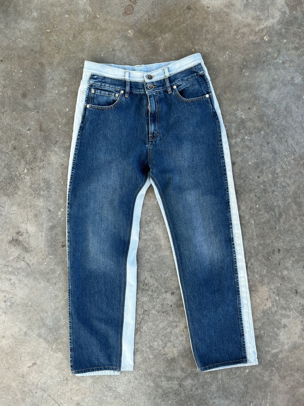 Maison Margiela Maison Margelia “Double Splice Jeans” Sz. 33 ❄️🧊🥣 Size US 33 - 1 Thumbnail