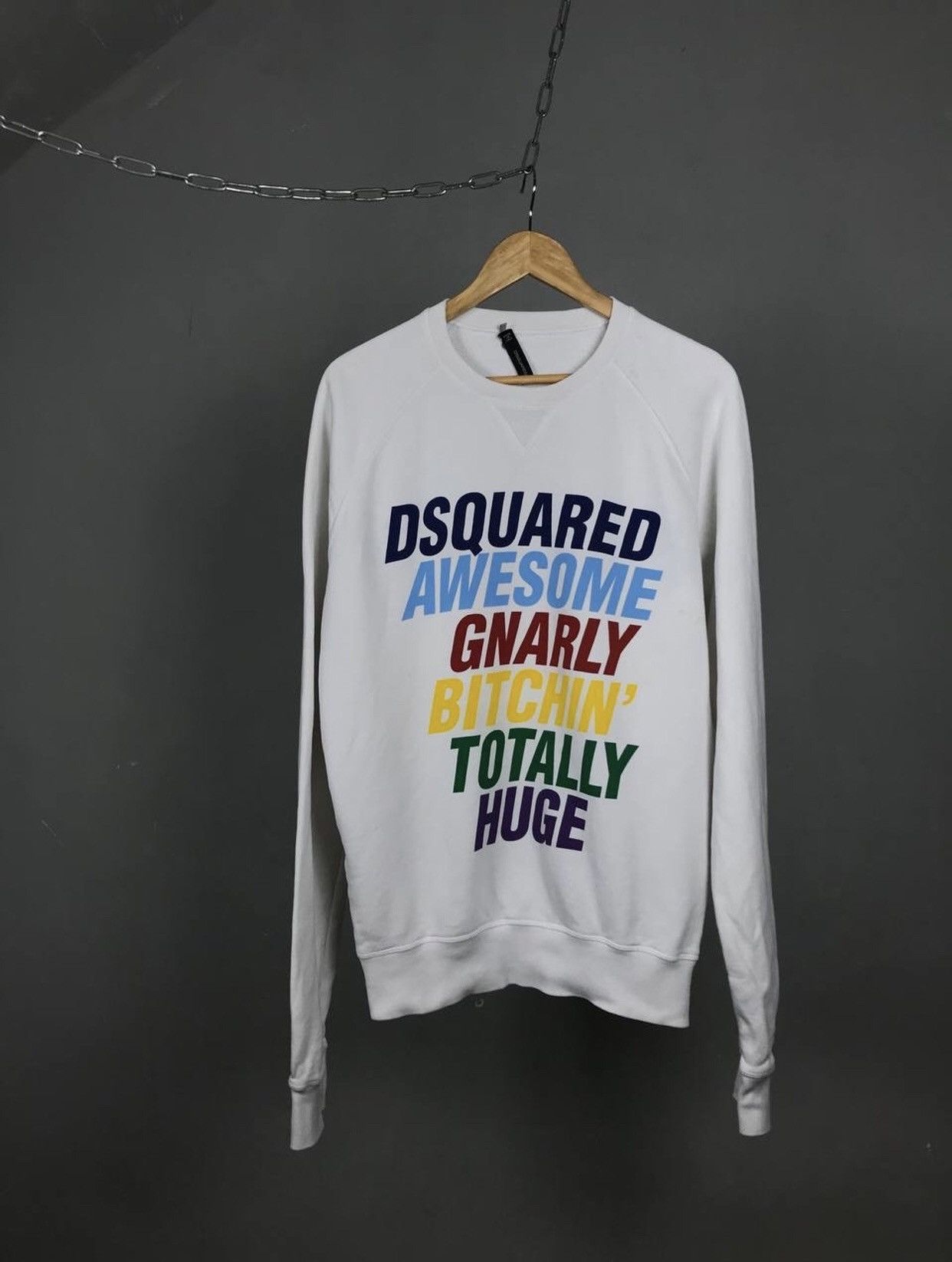 Dsquared2 Dsquared 2 vintage luxury streetwear sweatshirt Size US L / EU 52-54 / 3 - 1 Thumbnail