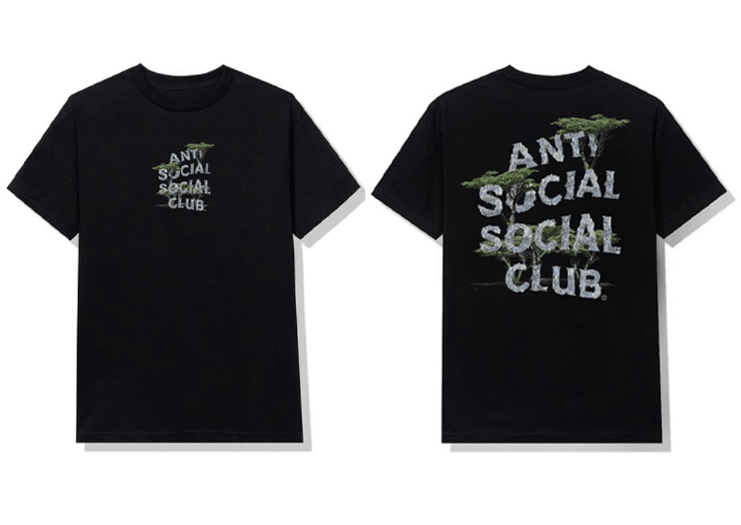 Anti Social Social Club DS member exclusive ASSC Trees Logo Retired Black Tee CPFM Size US M / EU 48-50 / 2 - 6 Thumbnail