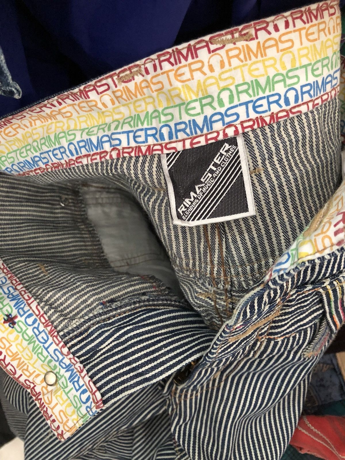 Vintage Japanese RIMASTER Double Waist Hickory Striped Pant Size US 30 / EU 46 - 10 Thumbnail