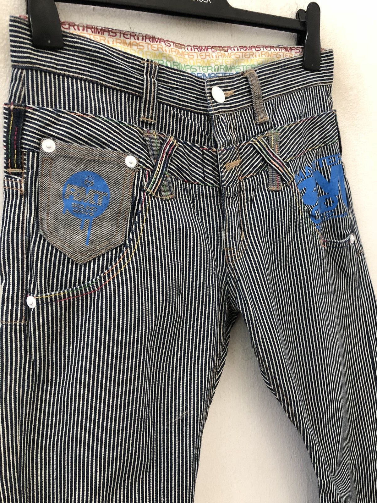 Vintage Japanese RIMASTER Double Waist Hickory Striped Pant Size US 30 / EU 46 - 7 Thumbnail