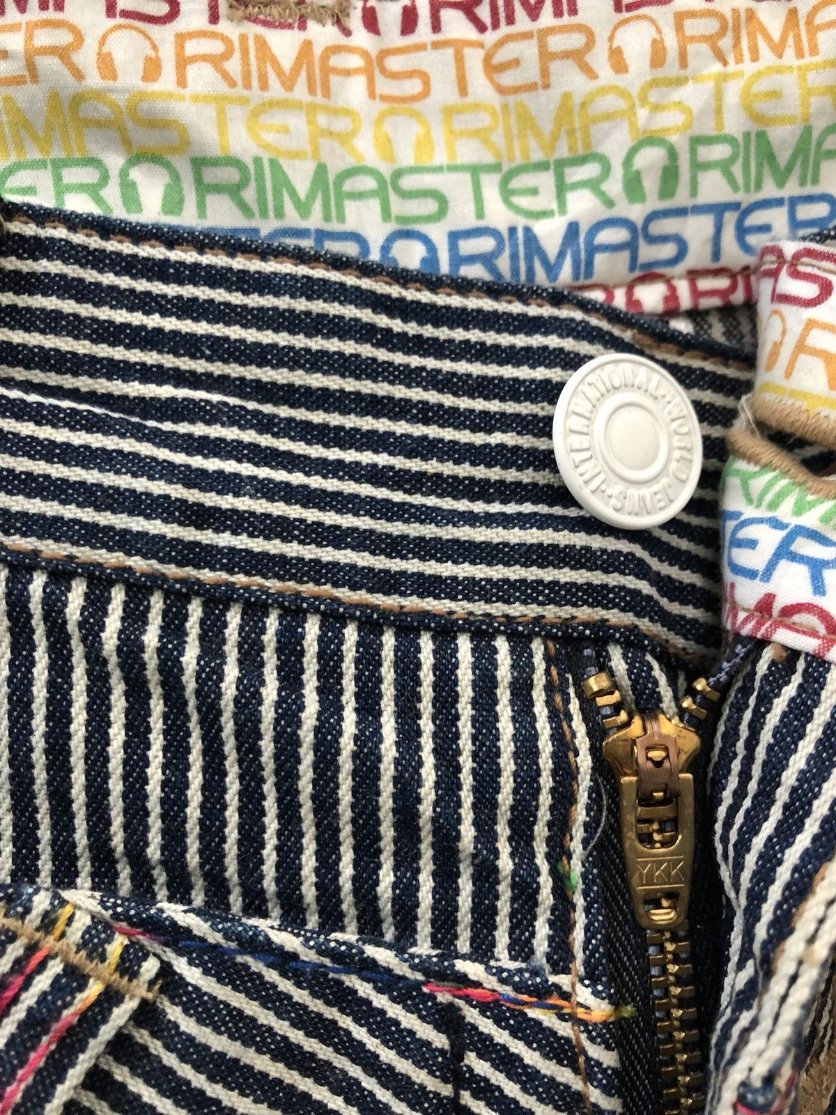 Vintage Japanese RIMASTER Double Waist Hickory Striped Pant Size US 30 / EU 46 - 8 Thumbnail