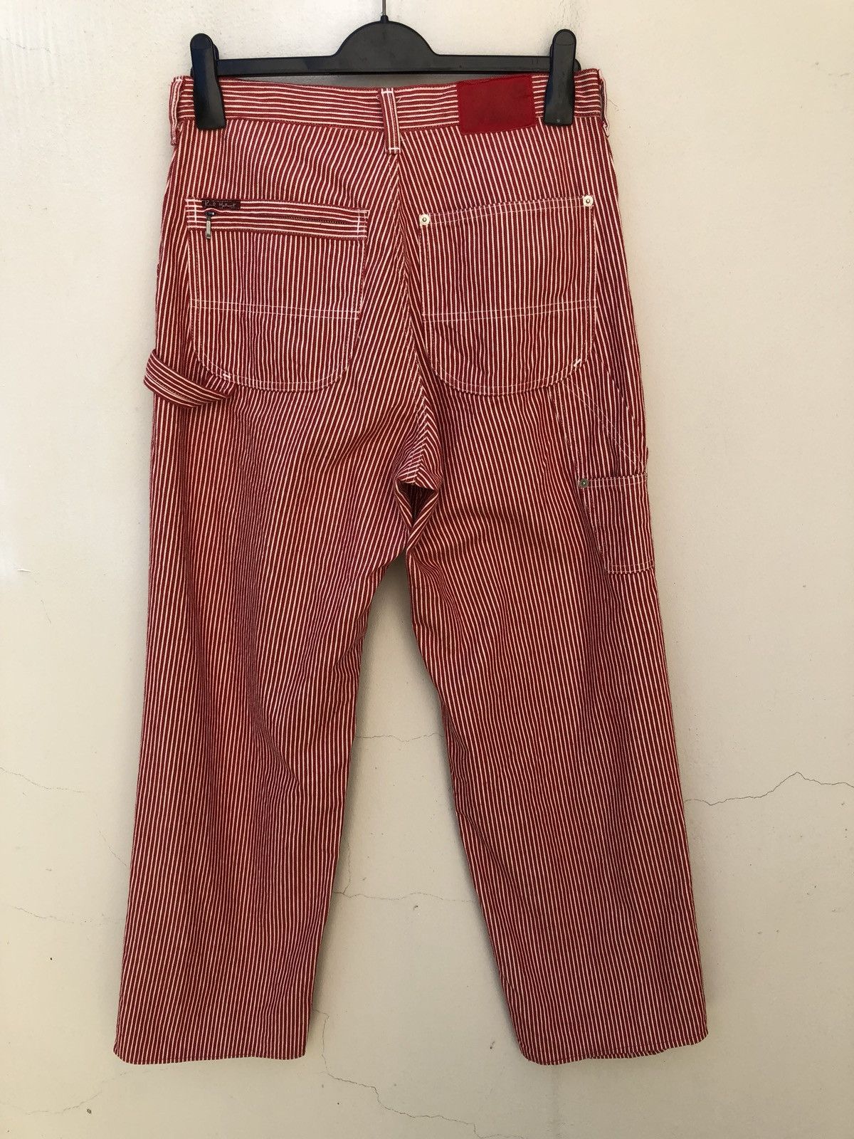 Karl Helmut Vintage Karl Helmut Japan Red White Striped Pant Size US 30 / EU 46 - 8 Thumbnail