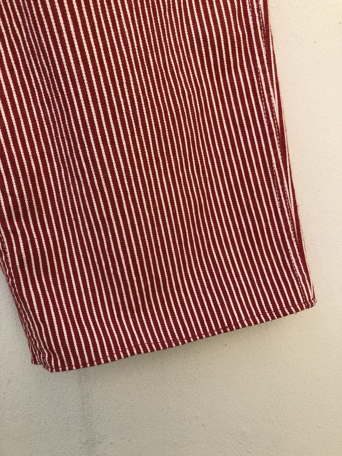 Karl Helmut Vintage Karl Helmut Japan Red White Striped Pant Size US 30 / EU 46 - 7 Thumbnail