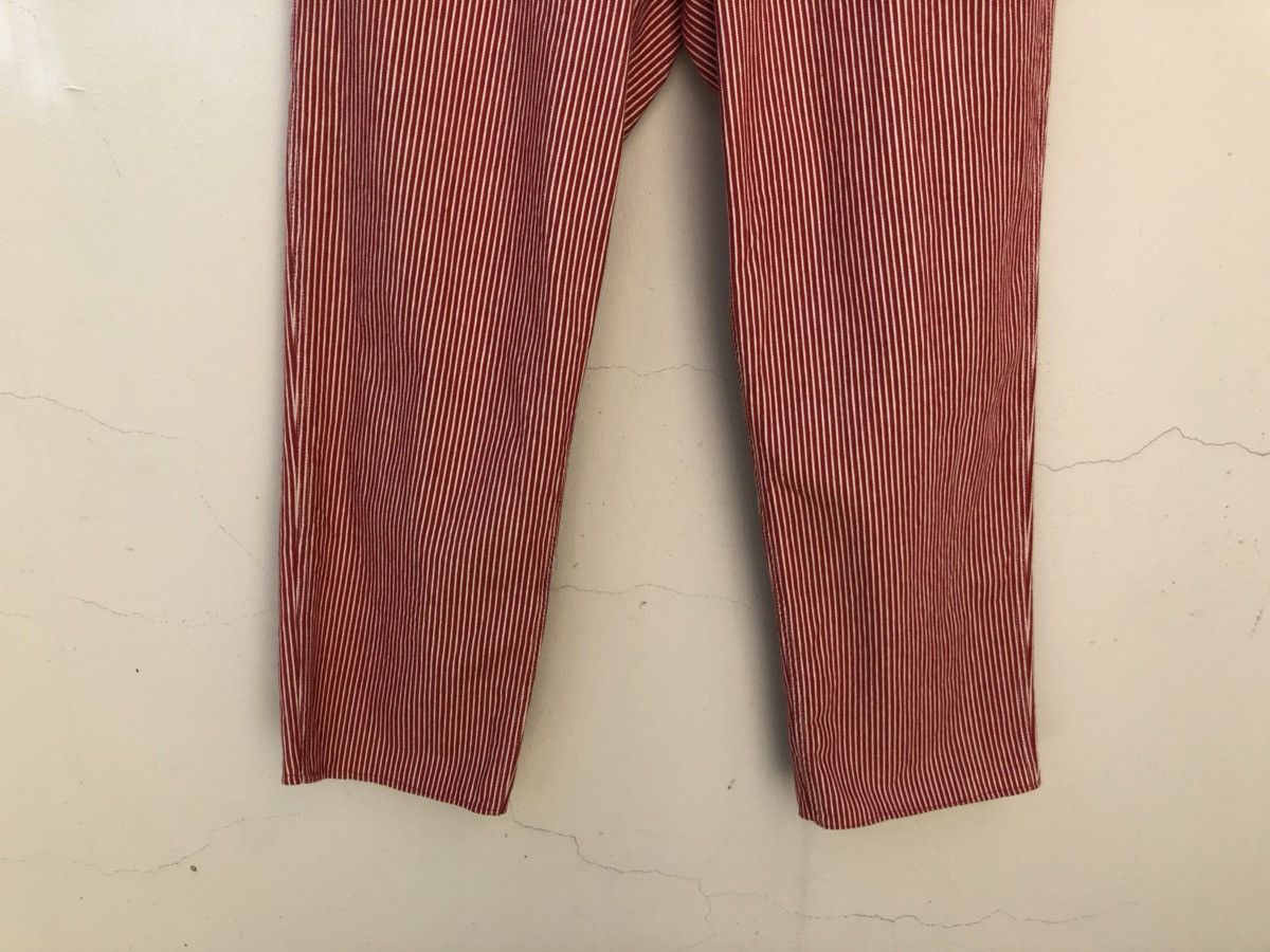 Karl Helmut Vintage Karl Helmut Japan Red White Striped Pant Size US 30 / EU 46 - 6 Thumbnail