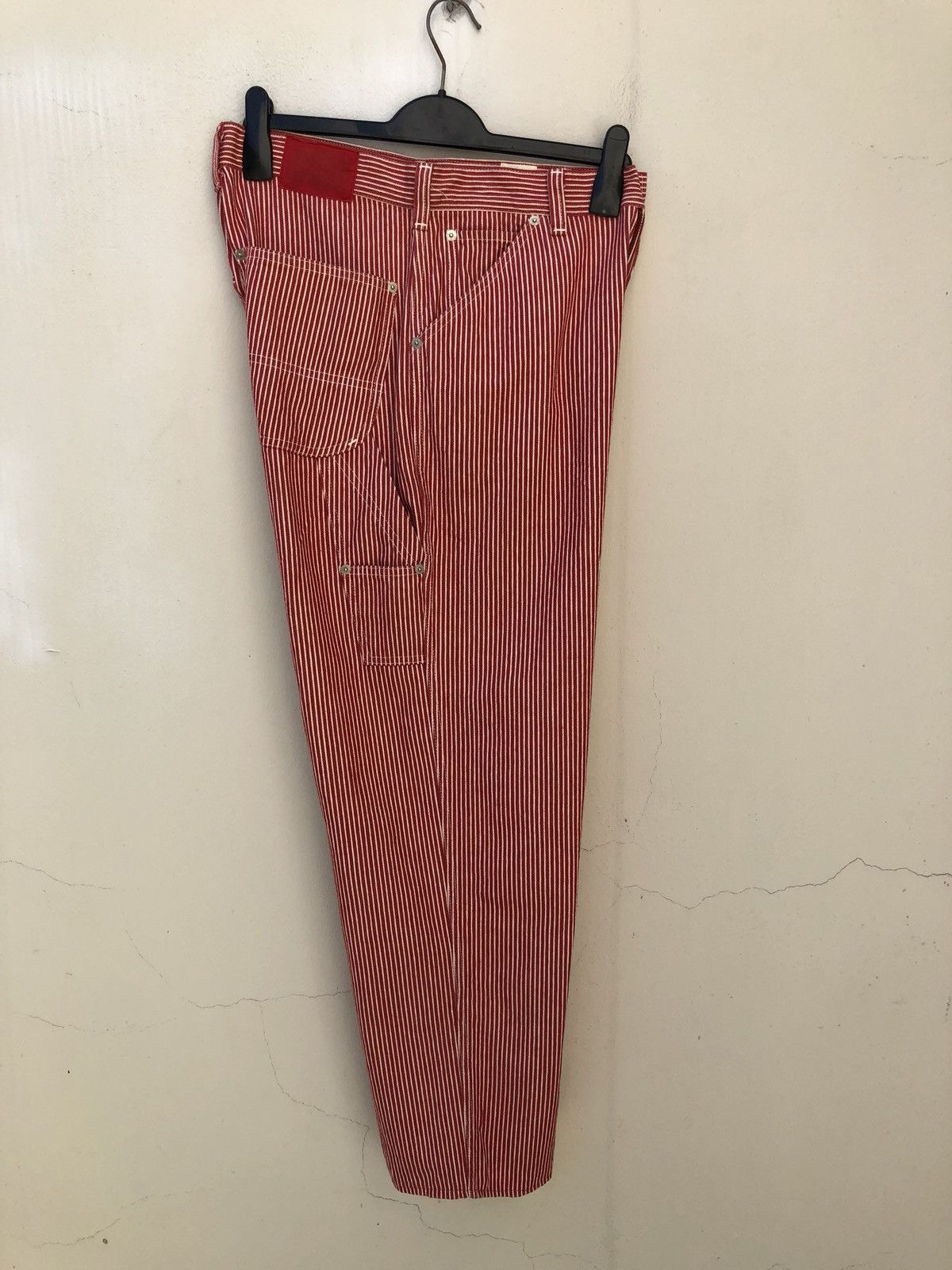 Karl Helmut Vintage Karl Helmut Japan Red White Striped Pant Size US 30 / EU 46 - 12 Thumbnail