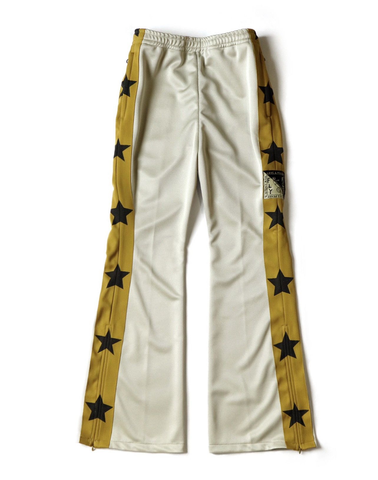 image of Kapital Smooth Jersey Stuntman & Woman Track Pants Size 2 in Beige, Men's