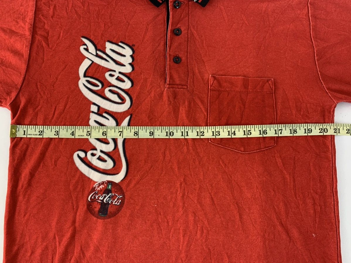 Coca Cola × Vintage Hype 80s 90s Coca Cola Permanent Press Ringer Polo Tee Size US L / EU 52-54 / 3 - 6 Thumbnail
