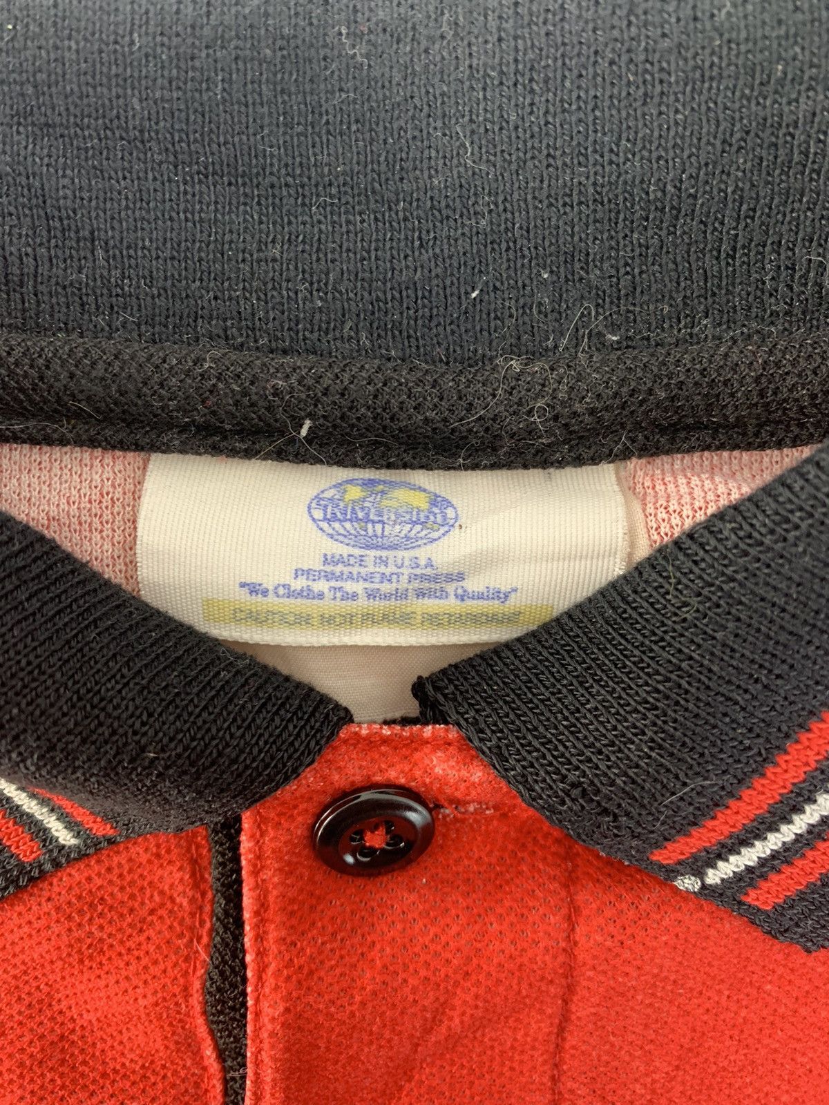 Coca Cola × Vintage Hype 80s 90s Coca Cola Permanent Press Ringer Polo Tee Size US L / EU 52-54 / 3 - 3 Thumbnail