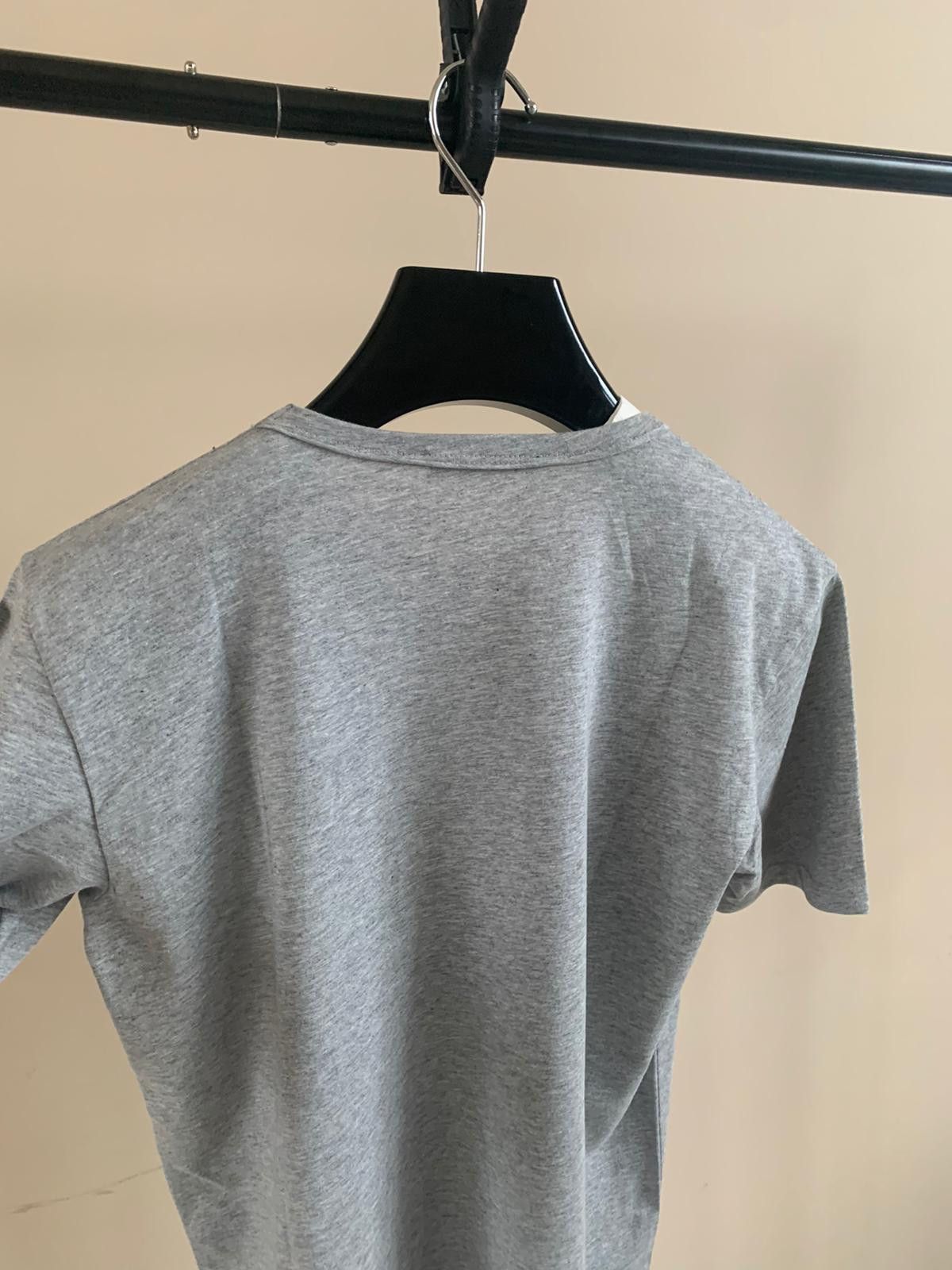 Alexander McQueen Skull & Floral Logo Tee in Grey, Multicolor Size US M / EU 48-50 / 2 - 14 Thumbnail