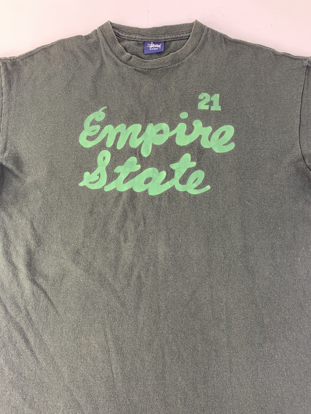 Stussy Vintage Stussy Empire State 21 Spell Out Printed Tee Size US L / EU 52-54 / 3 - 2 Thumbnail