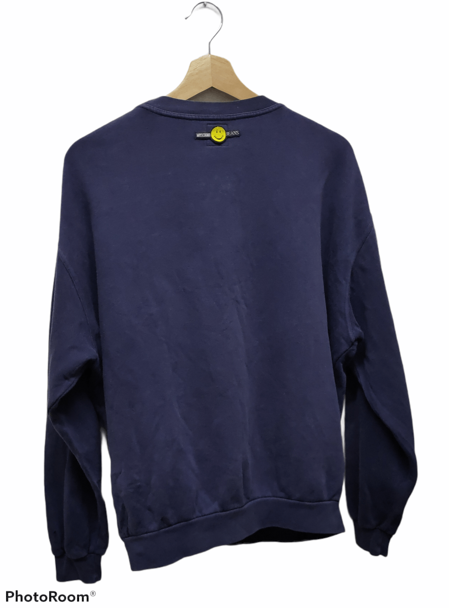 Moschino Moschino jeans vintage sweater blue Spellout LOGO rare 🔥 Size US S / EU 44-46 / 1 - 3 Thumbnail
