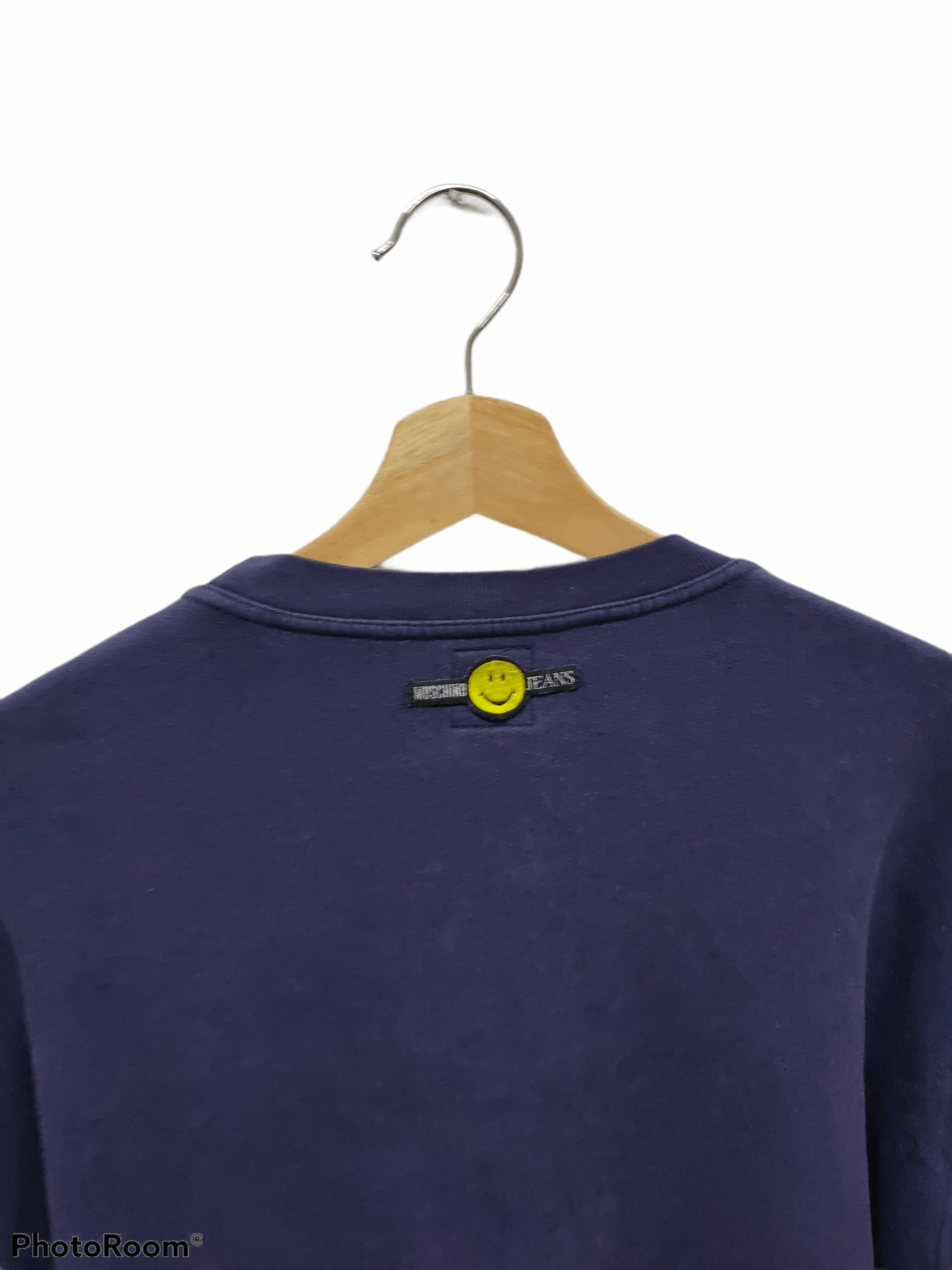 Moschino Moschino jeans vintage sweater blue Spellout LOGO rare 🔥 Size US S / EU 44-46 / 1 - 4 Thumbnail