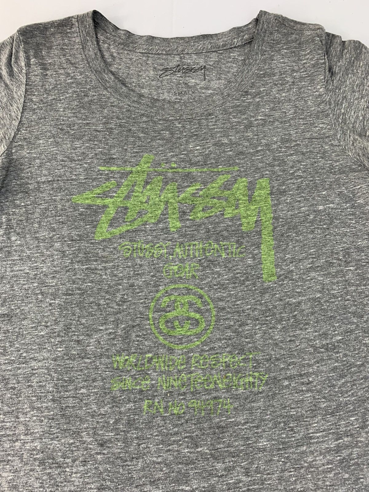 Stussy Hype Stussy Authentic Gear Worldwide Printed Tee Tshirt Size S / US 4 / IT 40 - 3 Thumbnail