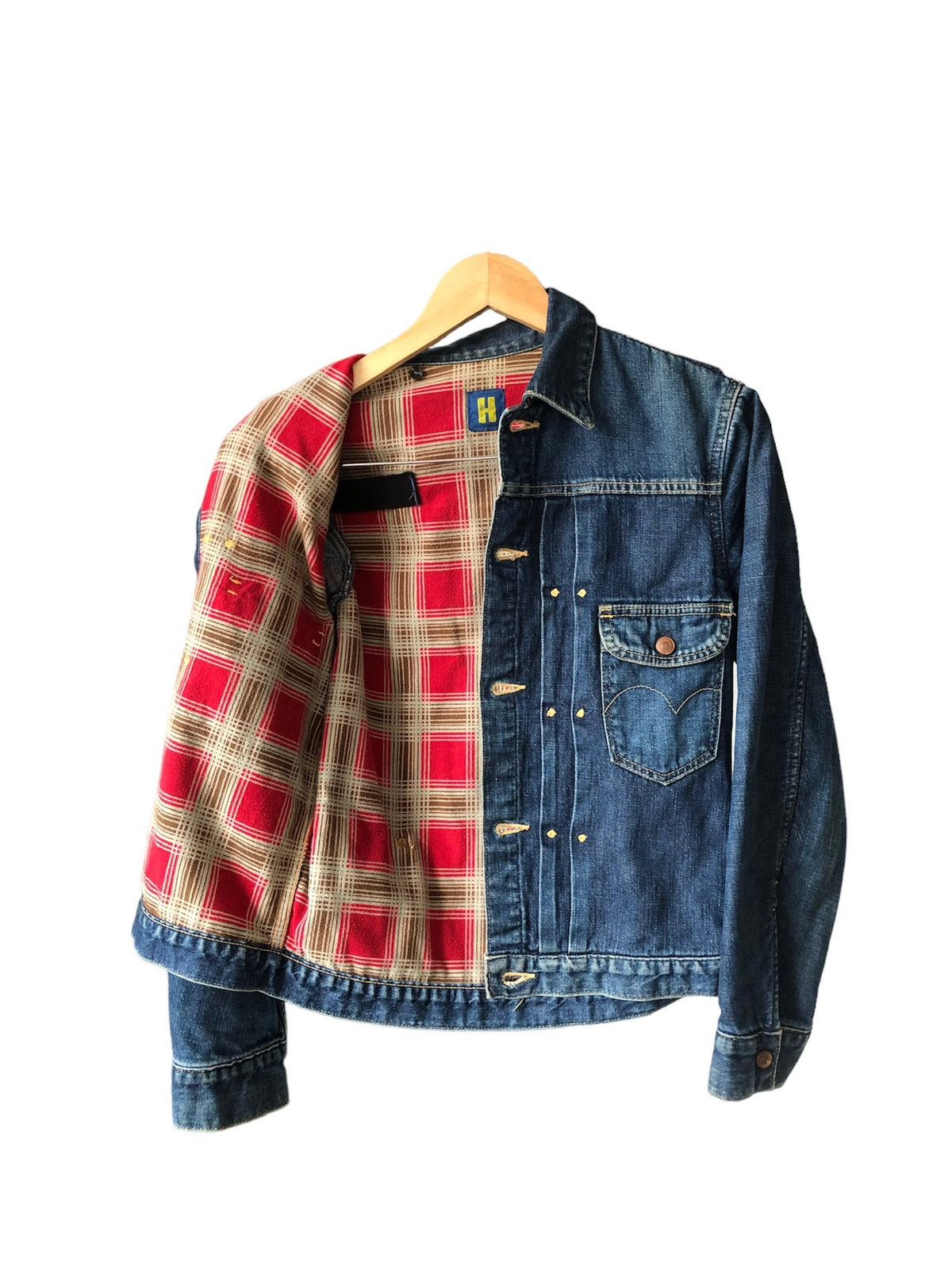 Hysteric Glamour Rare❗️Vintage Hysteric Glamour Denim Trucker Jacket Size US XS / EU 42 / 0 - 20 Thumbnail