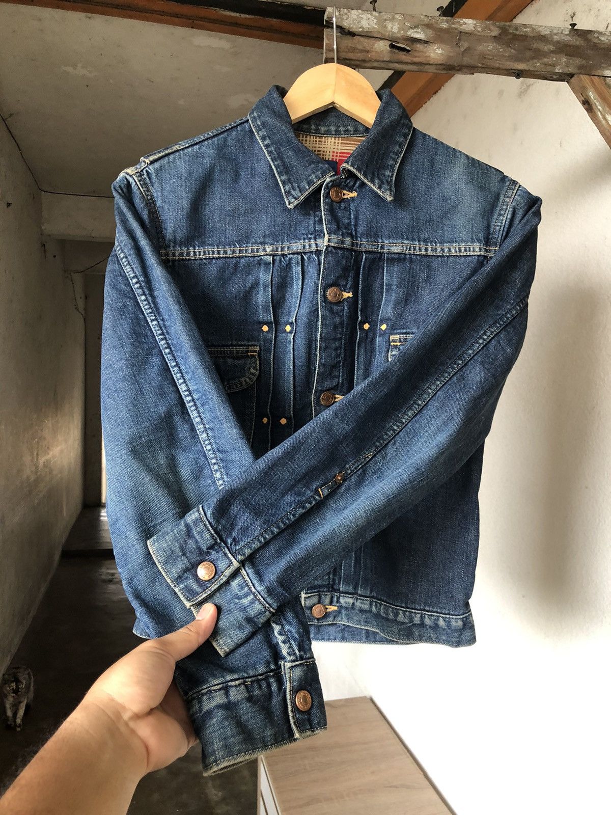 Hysteric Glamour Rare❗️Vintage Hysteric Glamour Denim Trucker Jacket Size US XS / EU 42 / 0 - 10 Thumbnail