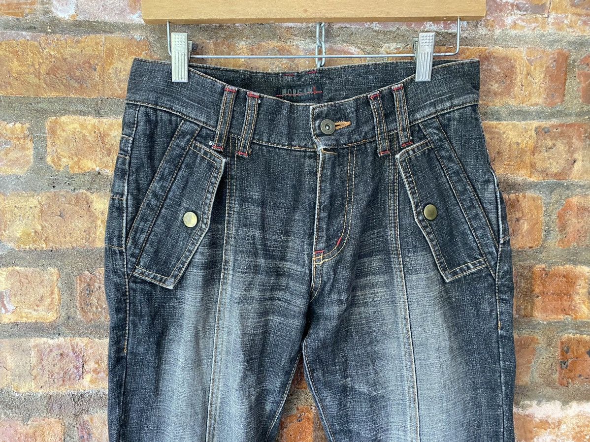 5351 POUR LES HOMMES 90s Morgan Home Center Zipper Flare pants Size US 31 - 3 Thumbnail