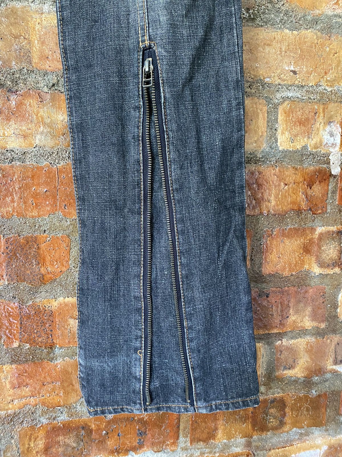 5351 POUR LES HOMMES 90s Morgan Home Center Zipper Flare pants Size US 31 - 8 Thumbnail