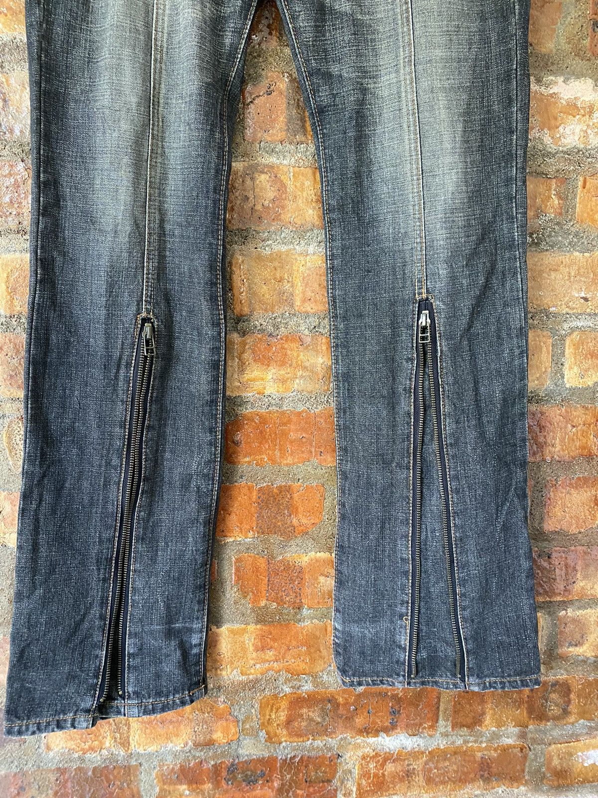 5351 POUR LES HOMMES 90s Morgan Home Center Zipper Flare pants Size US 31 - 7 Thumbnail