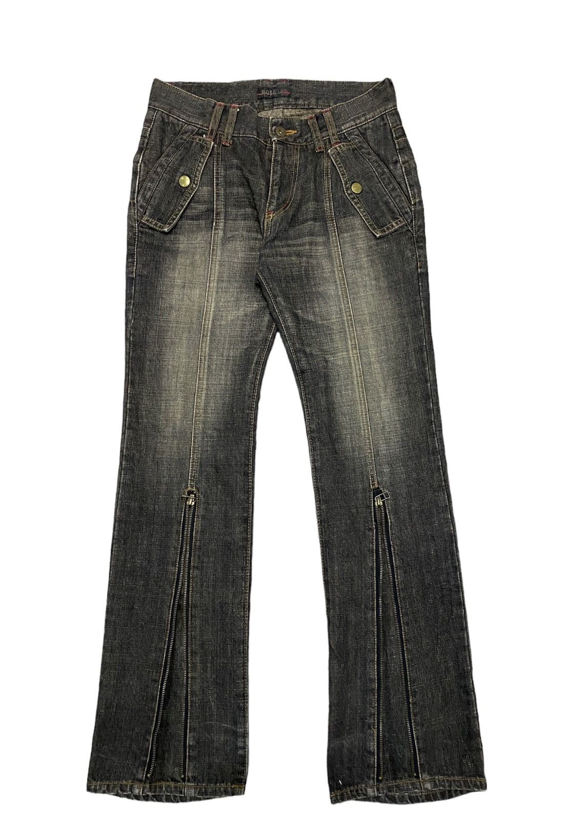 MORGAN HOMME Early 00s Zip Flare Denim – DRIEW