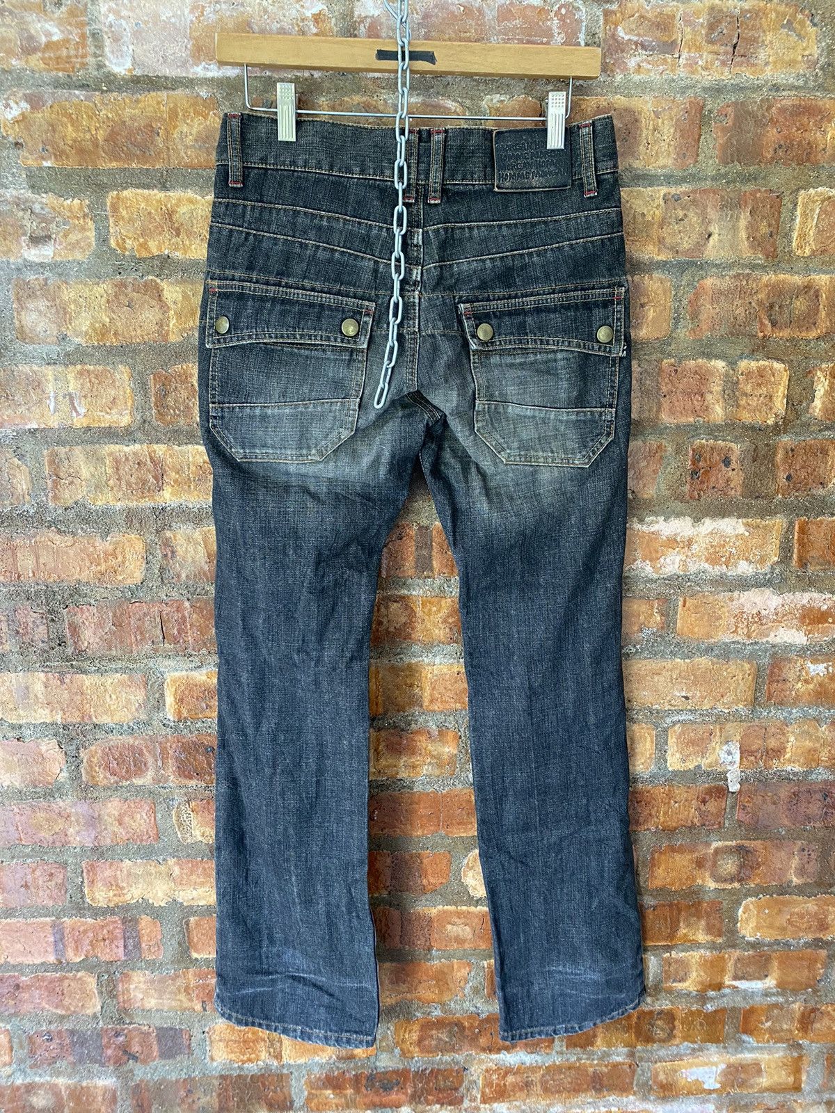5351 POUR LES HOMMES 90s Morgan Home Center Zipper Flare pants Size US 31 - 10 Thumbnail