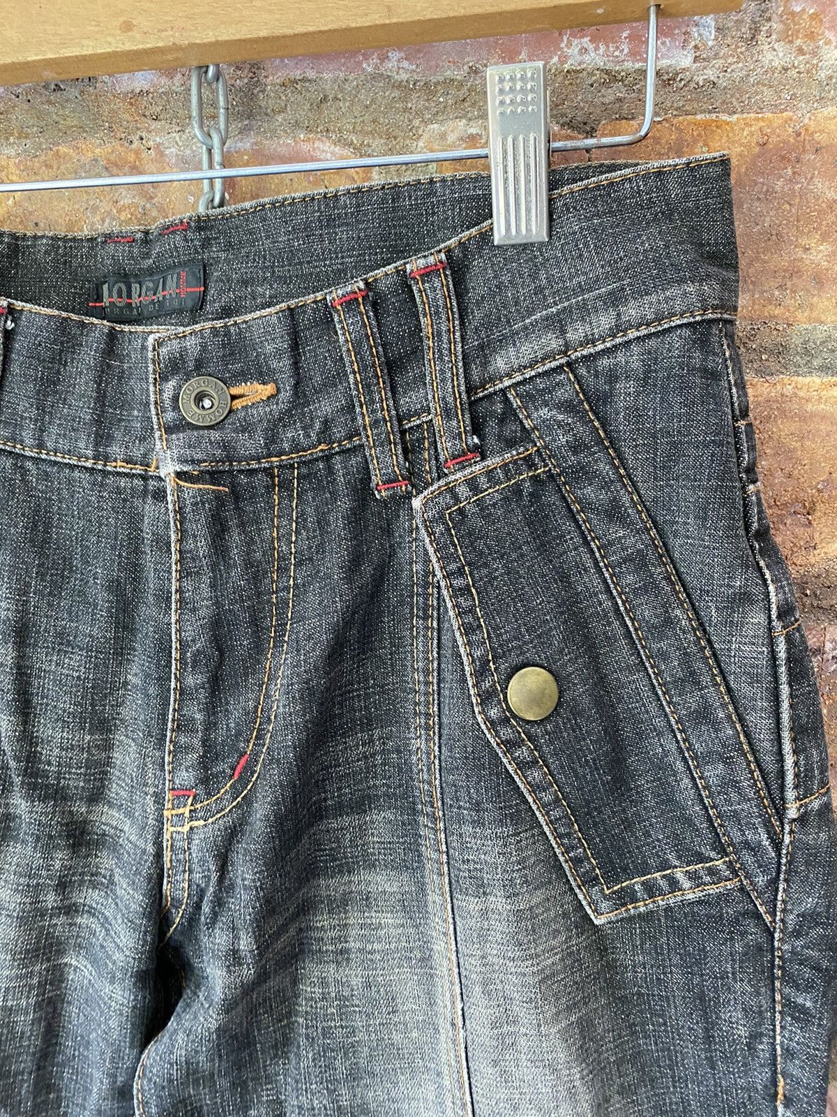 5351 POUR LES HOMMES 90s Morgan Home Center Zipper Flare pants Size US 31 - 5 Thumbnail