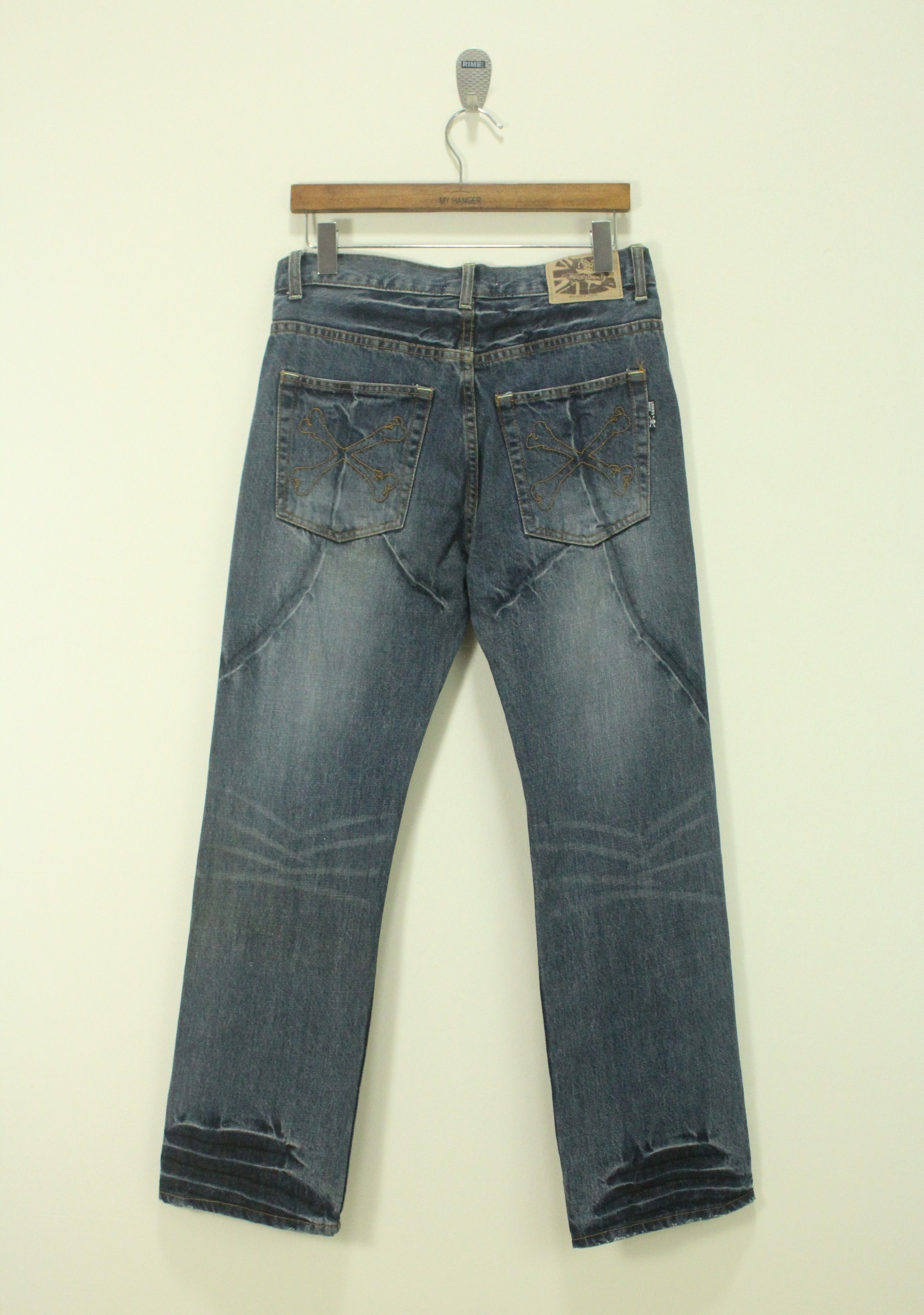 Japanese Brand SUPERLOVERS Denim Jeans Distressed Style Skull Ripped Size US 30 / EU 46 - 5 Thumbnail