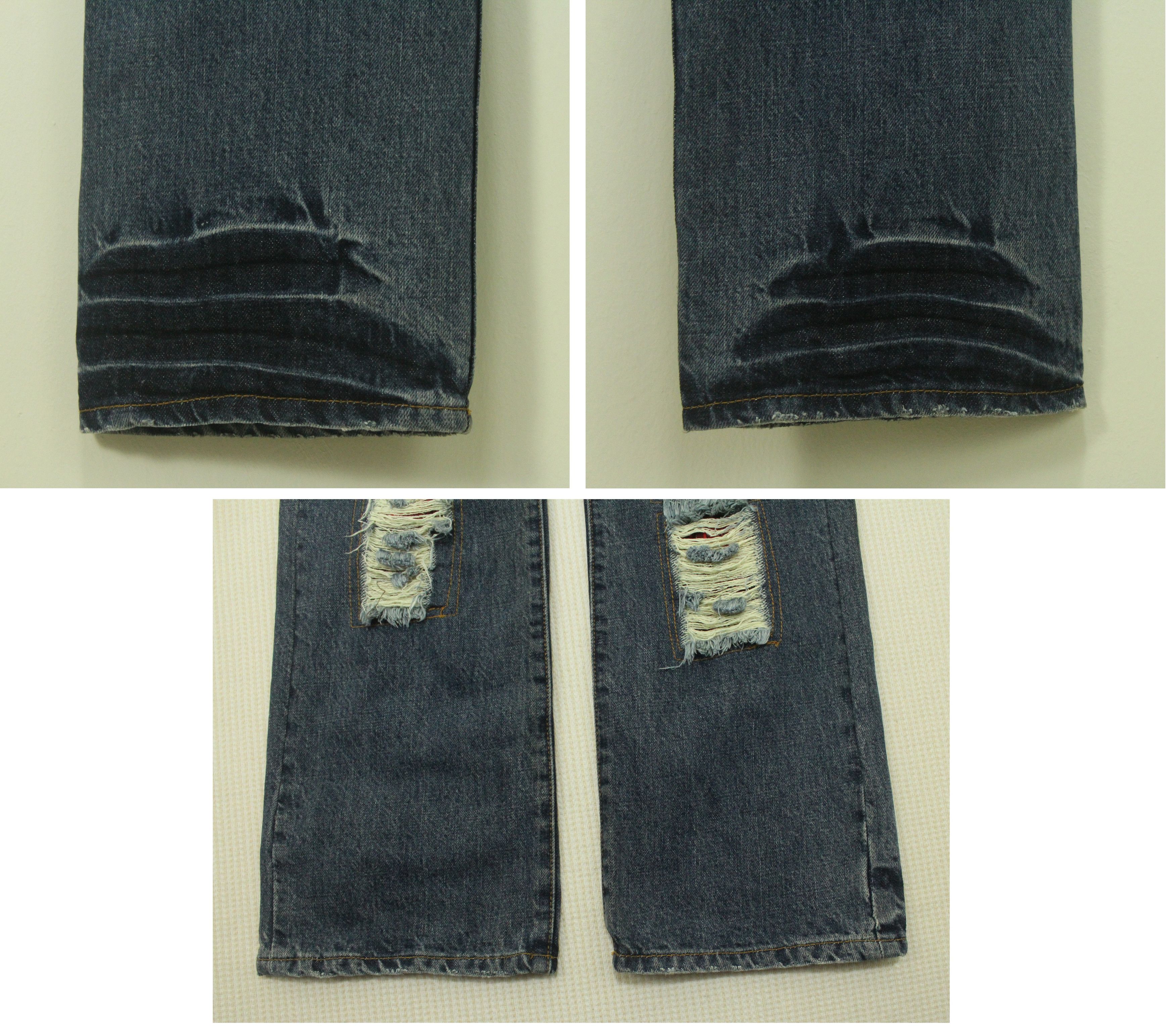 Japanese Brand SUPERLOVERS Denim Jeans Distressed Style Skull Ripped Size US 30 / EU 46 - 7 Thumbnail