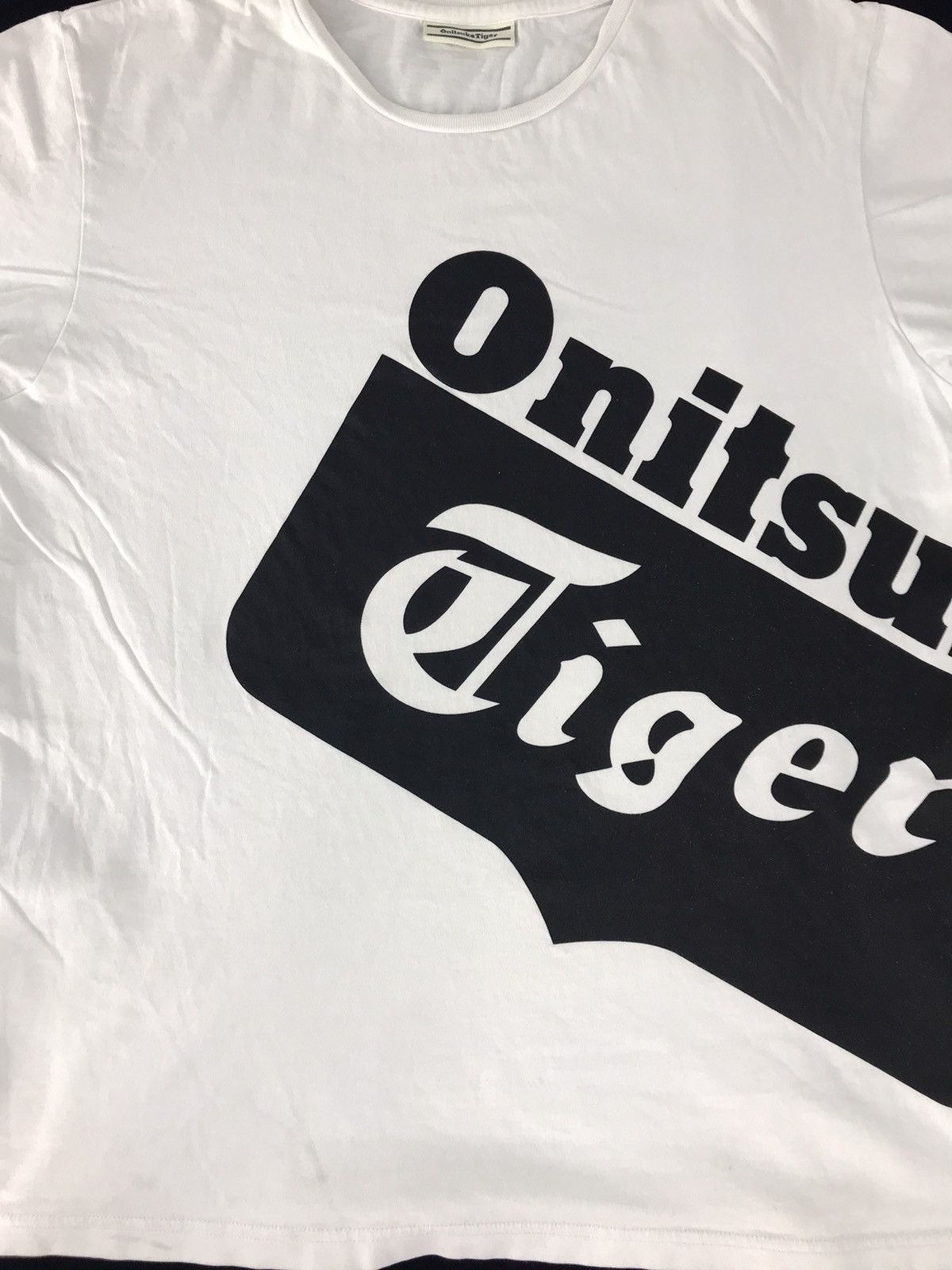 Onitsuka Tiger × Vintage Vtg Onitsuka Tiger Spell Out Japanese Brand Clothing Tee Size US M / EU 48-50 / 2 - 3 Thumbnail