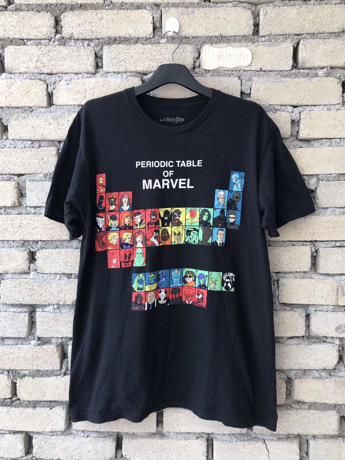 DC Comics × Marvel Comics Marvel Tee Periodic Table All Heroes Size US L / EU 52-54 / 3 - 1 Thumbnail