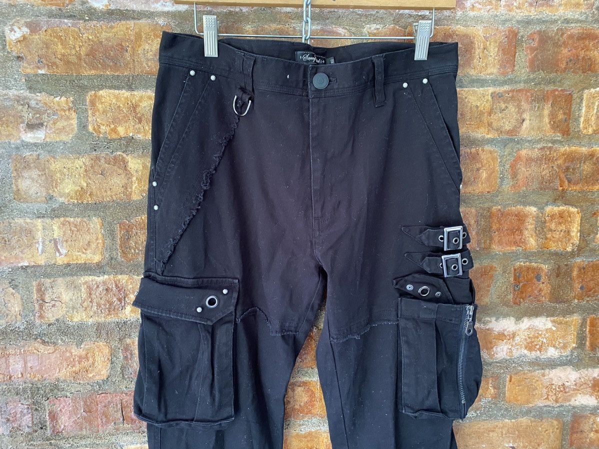 Japanese Brand Vtg Laucy Cool Japan Bondage parachute pants Size US 33 - 3 Thumbnail