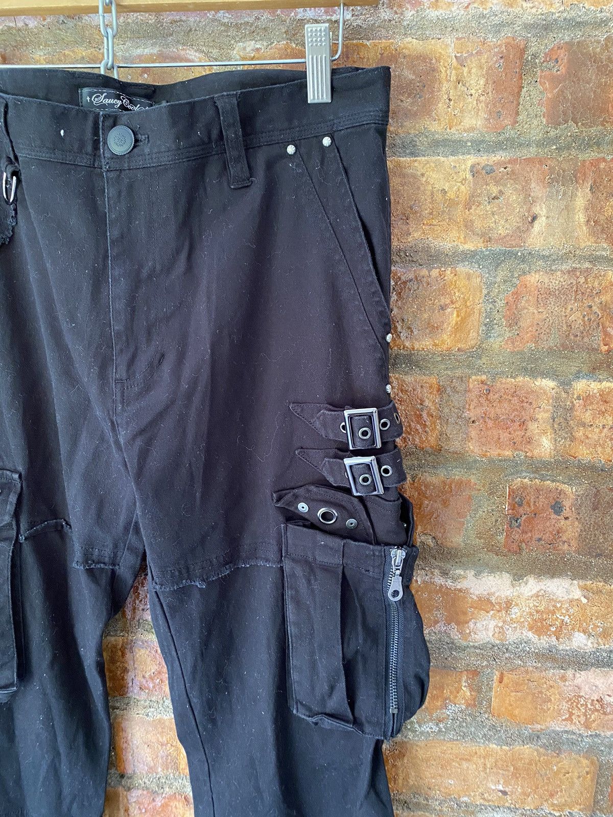 Japanese Brand Vtg Laucy Cool Japan Bondage parachute pants Size US 33 - 6 Thumbnail