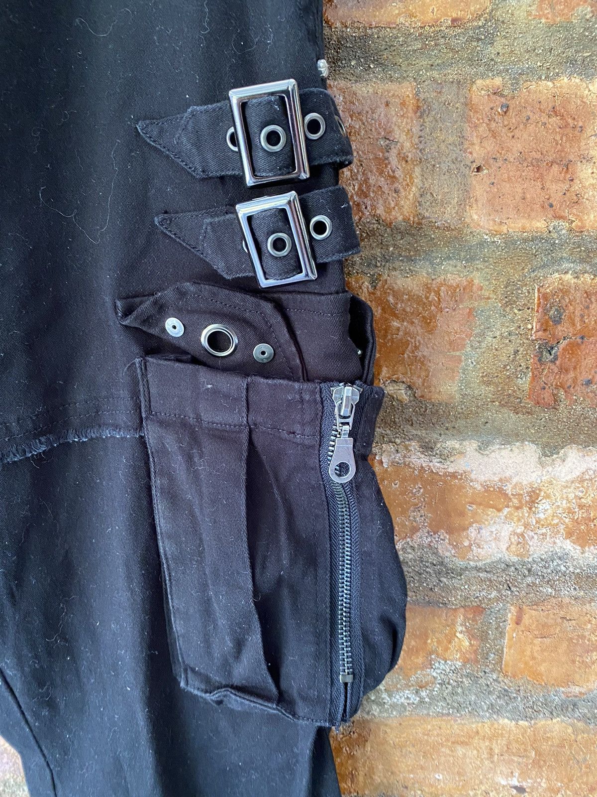 Japanese Brand Vtg Laucy Cool Japan Bondage parachute pants Size US 33 - 7 Thumbnail