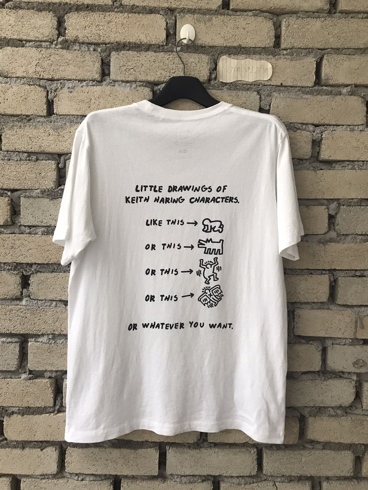 Keith Haring × Uniqlo Little Drawings Of KEITH HARING characters Tshirt by Uniqlo Size US L / EU 52-54 / 3 - 2 Thumbnail