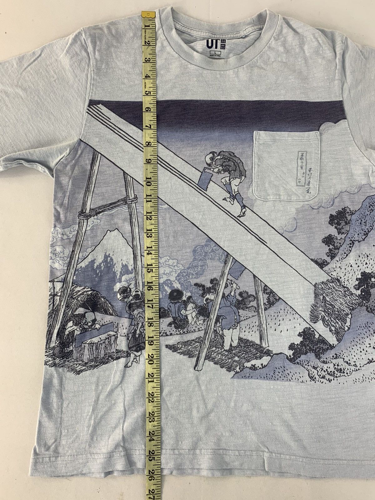 Japanese Brand Hokusai Blue Ukiyo-e Japanese Painter Traditional Art Tee Size US M / EU 48-50 / 2 - 7 Thumbnail