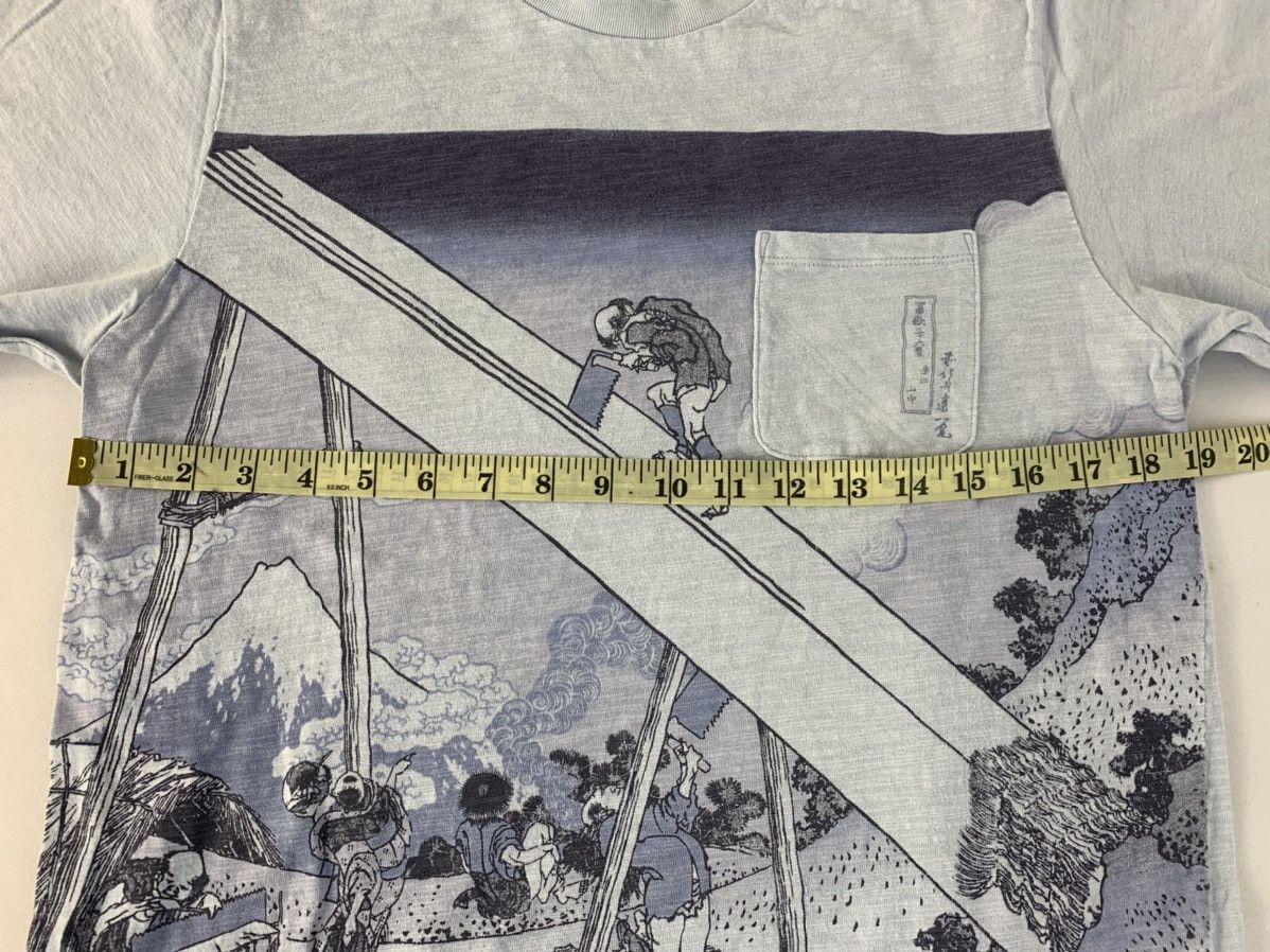 Japanese Brand Hokusai Blue Ukiyo-e Japanese Painter Traditional Art Tee Size US M / EU 48-50 / 2 - 6 Thumbnail