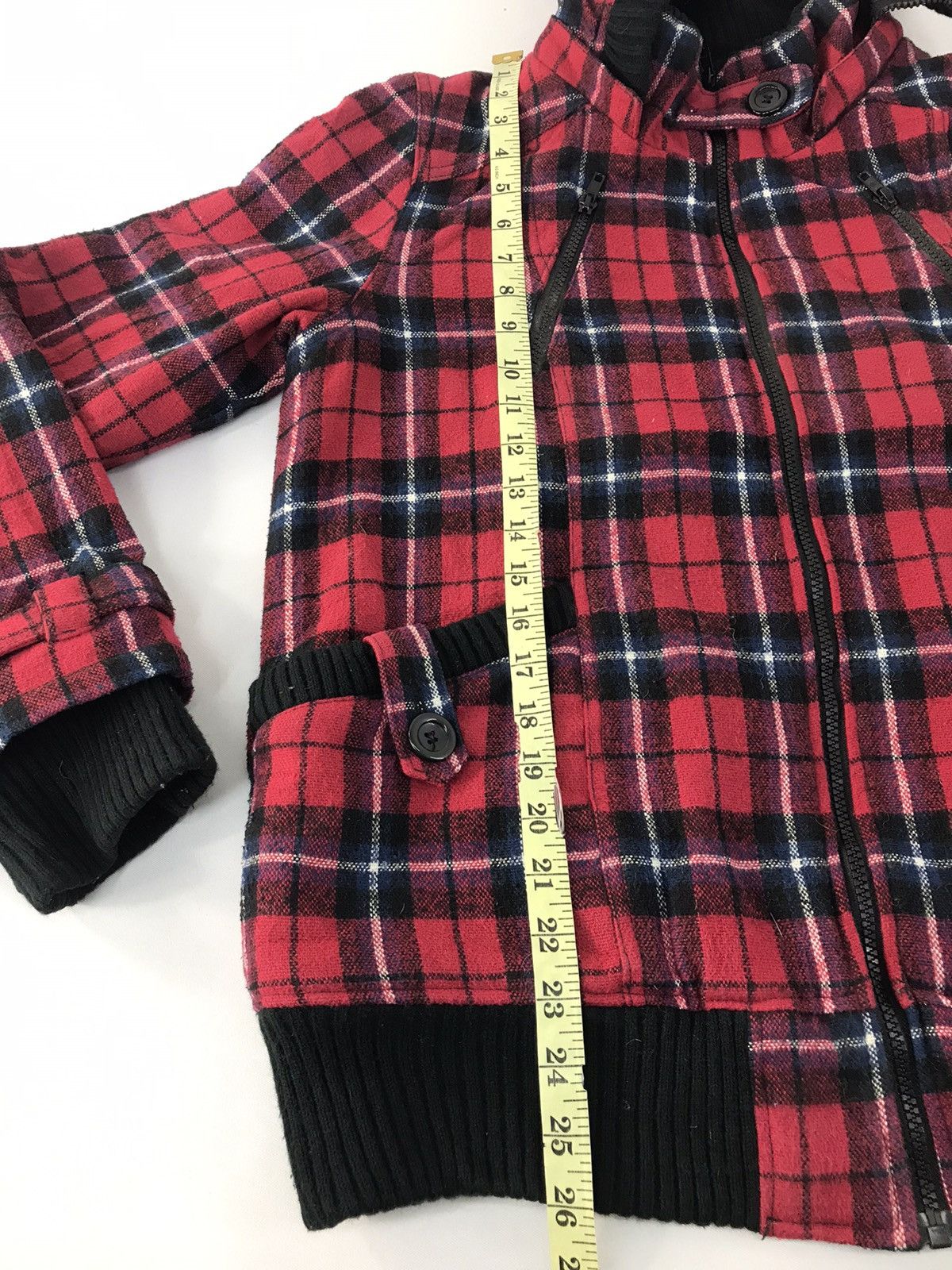 Japanese Brand × Vintage Colza Jacket Hoodies Zipper Plaid Checked Tartan Design Size US L / EU 52-54 / 3 - 10 Thumbnail