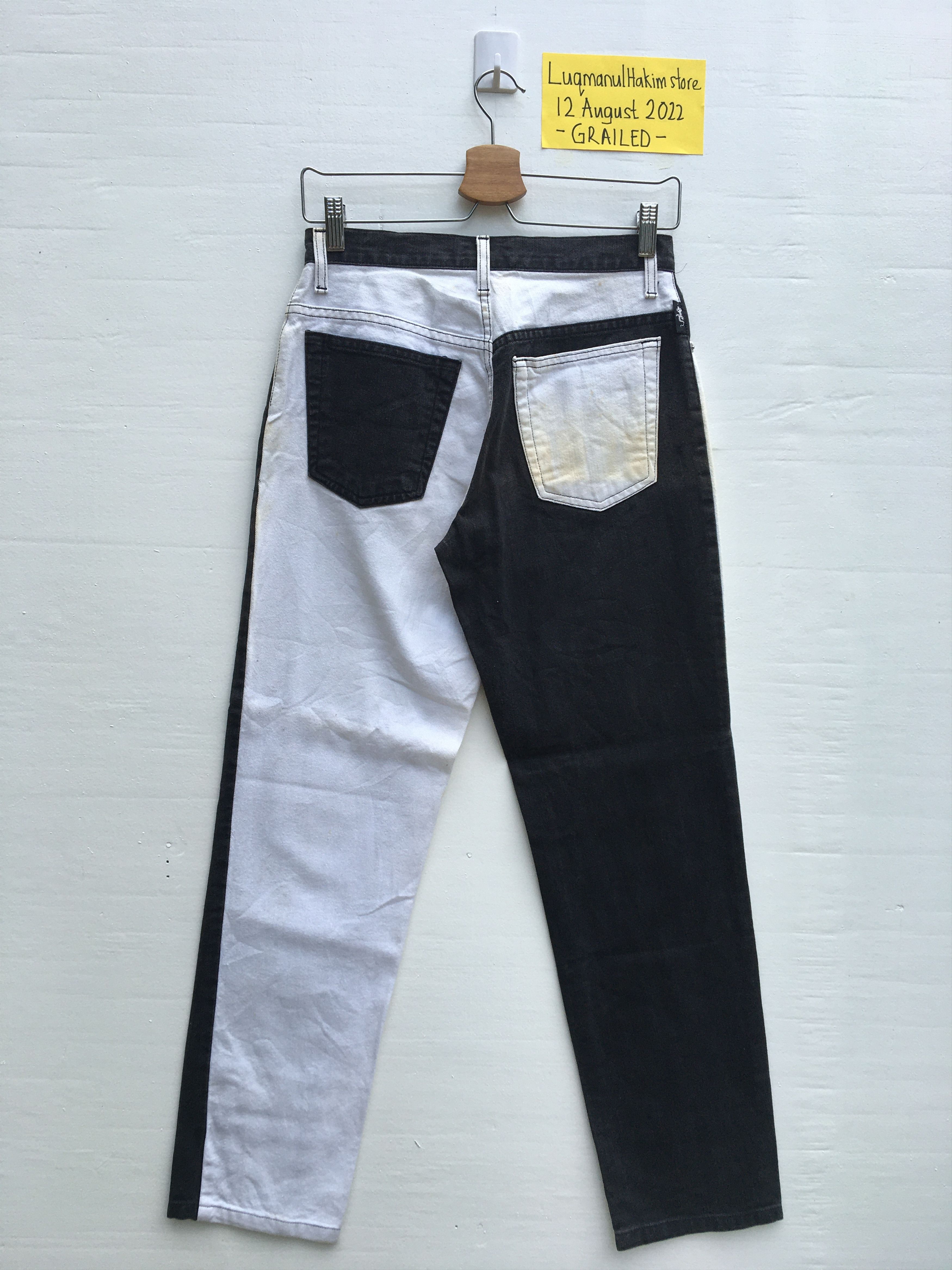agnes b. Vintage Agnes b. Black and White Jeans/Denim Size US 27 - 15 Thumbnail
