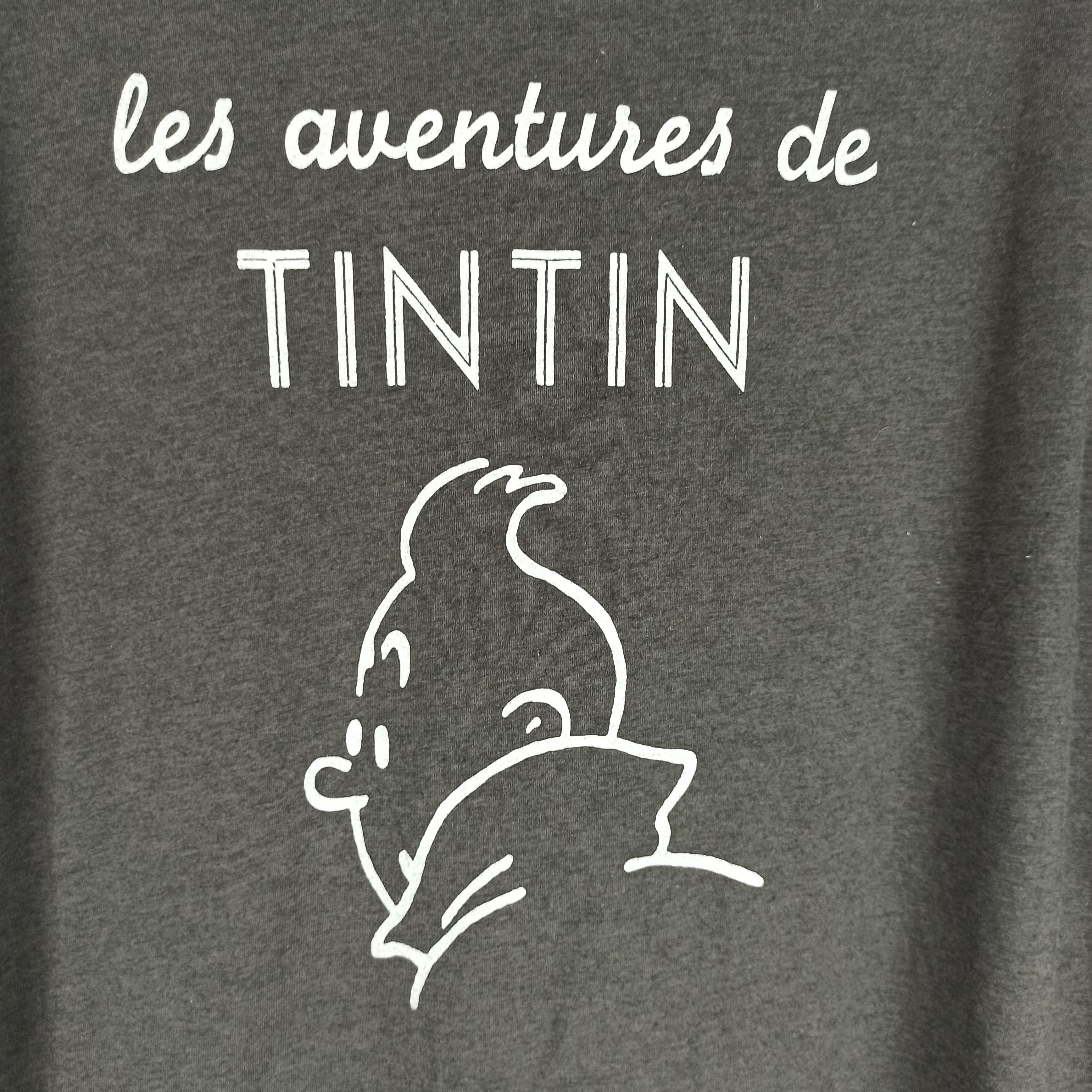 Uniqlo Tintin Character Movie T-Shirt Uniqlo Size US XL / EU 56 / 4 - 2 Thumbnail