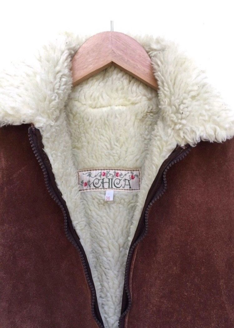 Japanese Brand 🔥Chica Suede Leather Big Pocket Vests Size S / US 4 / IT 40 - 3 Thumbnail