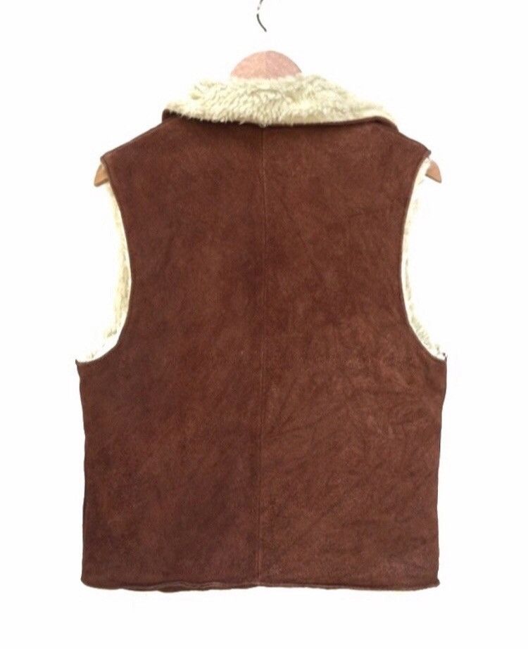 Japanese Brand 🔥Chica Suede Leather Big Pocket Vests Size S / US 4 / IT 40 - 2 Thumbnail
