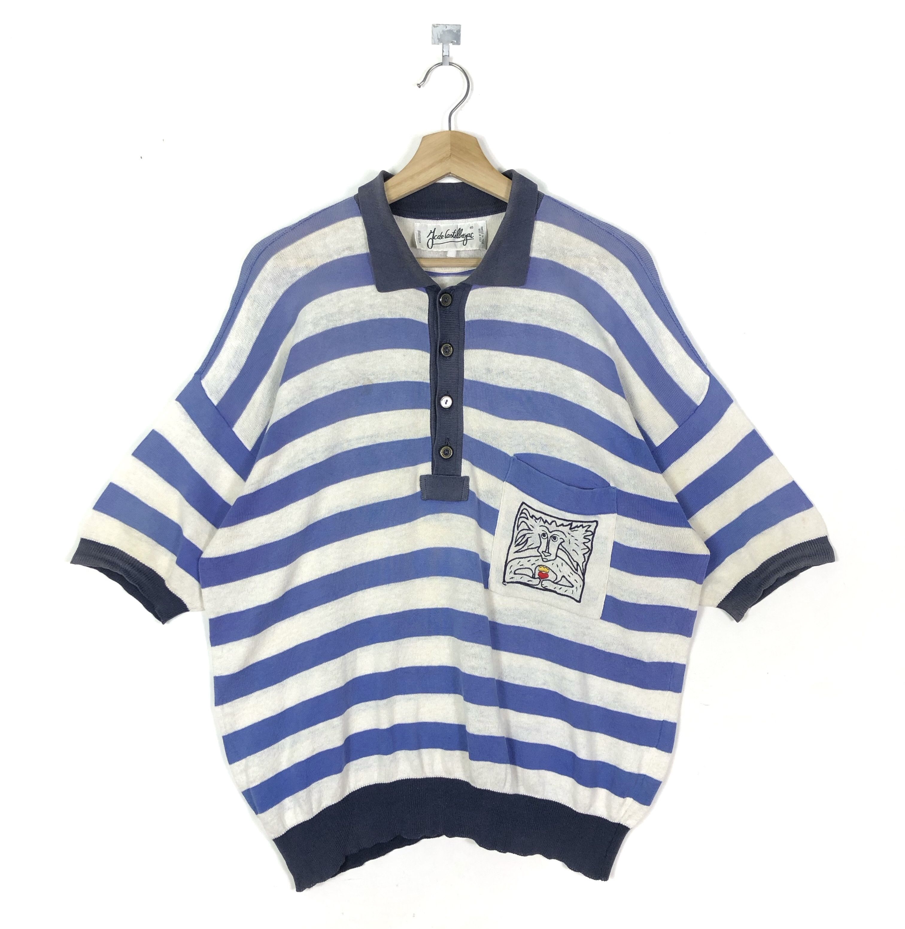 VINTAGE 90’S JCD CASTELBAJAC BAGGY POLO RINGER