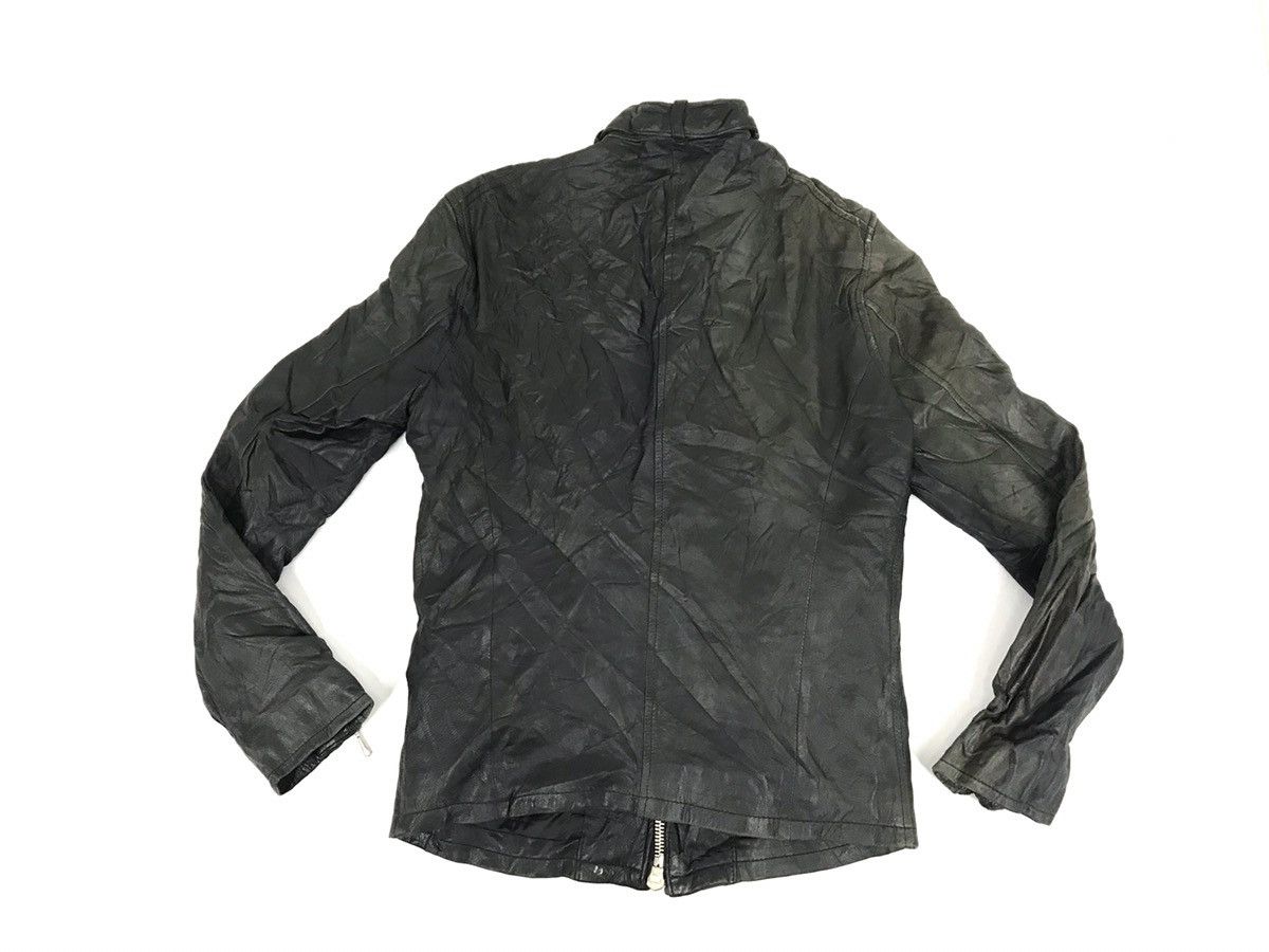 Japanese Brand × Ships Jet Blue Vintage Ship Jet Blue Leather Bikers Jacket Quilted Inner Size US S / EU 44-46 / 1 - 2 Thumbnail