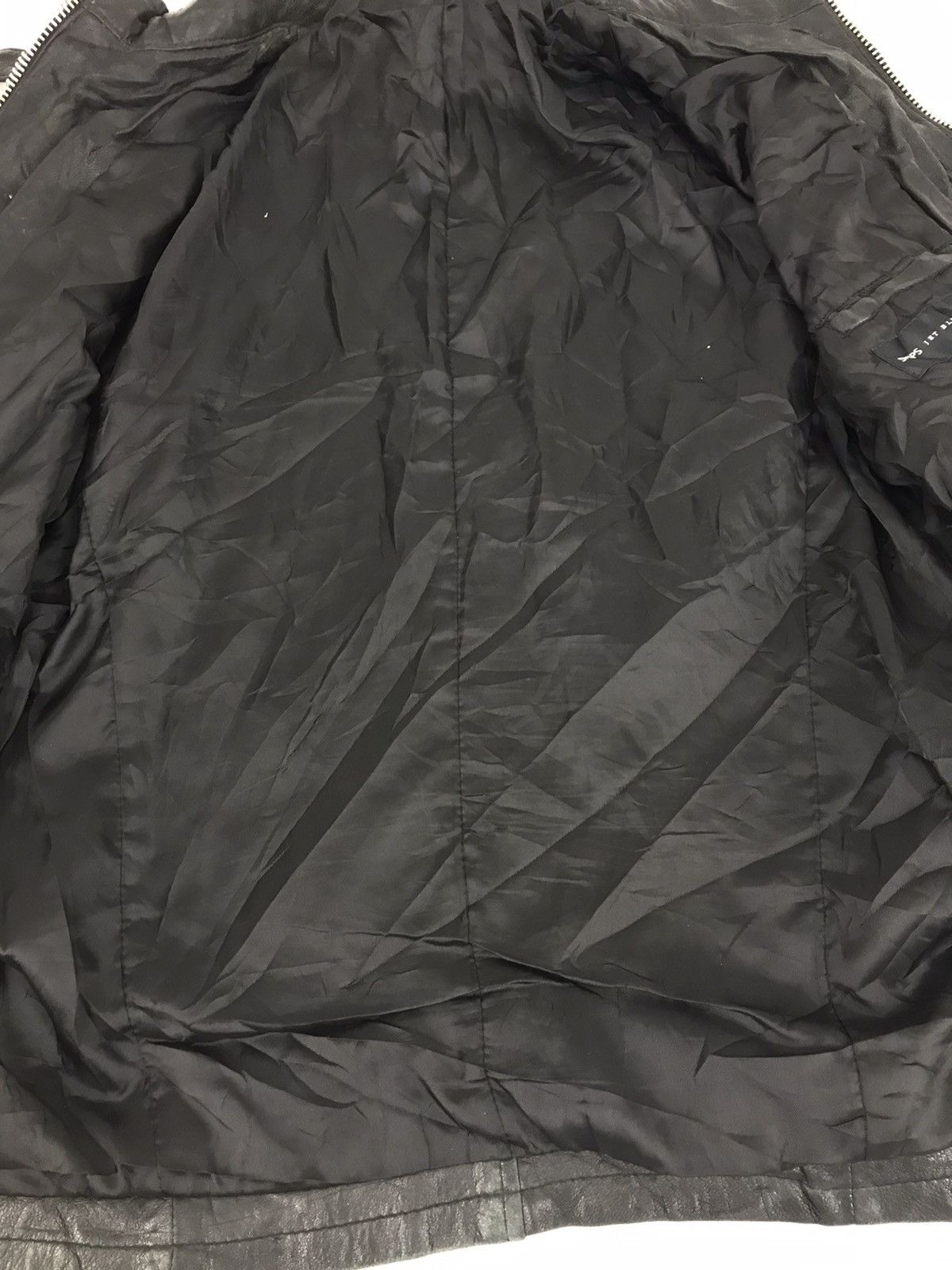 Japanese Brand × Ships Jet Blue Vintage Ship Jet Blue Leather Bikers Jacket Quilted Inner Size US S / EU 44-46 / 1 - 5 Thumbnail