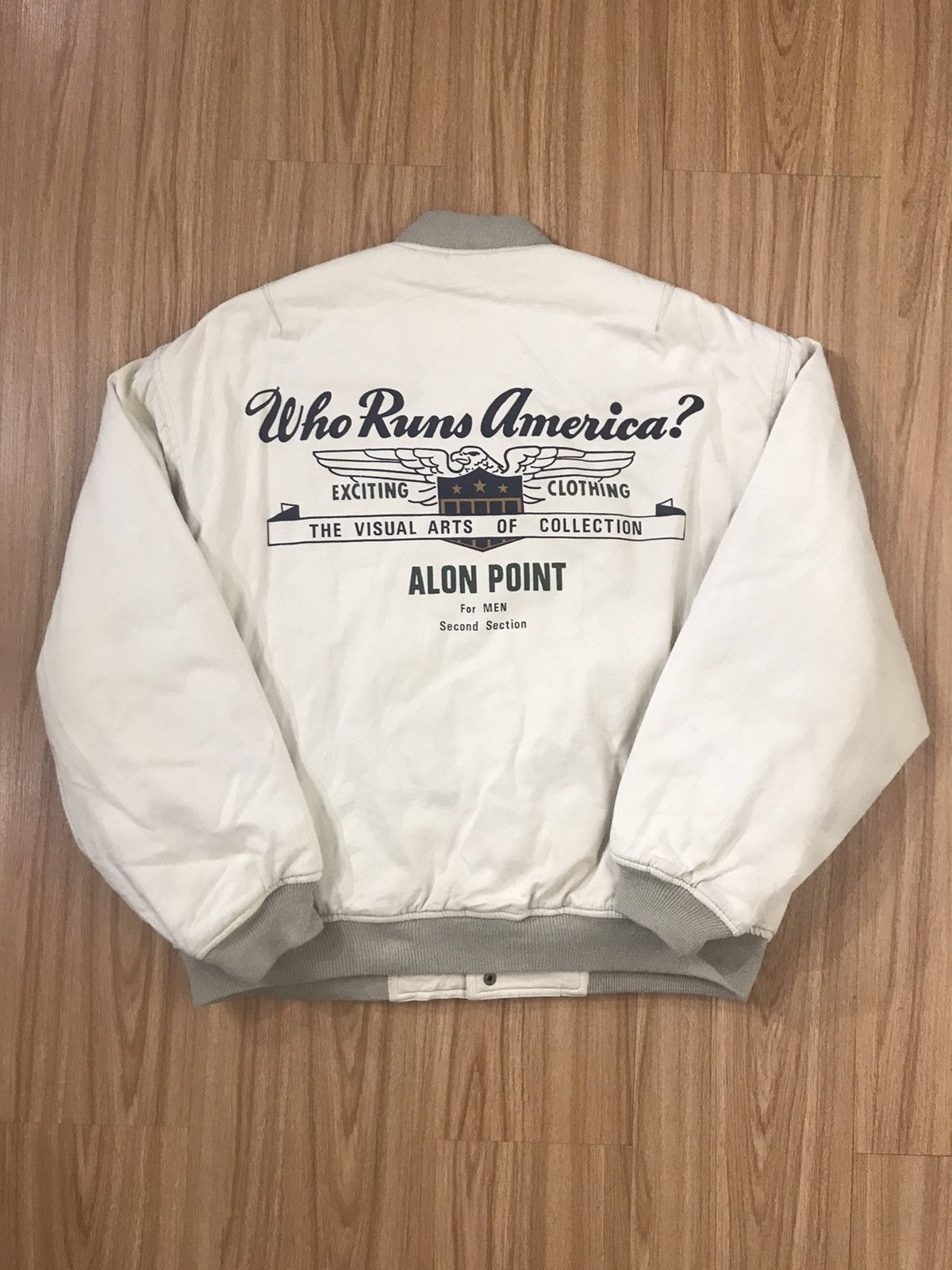 Japanese Brand Alon Point Authenticity for men varsity jacket Size US L / EU 52-54 / 3 - 1 Thumbnail
