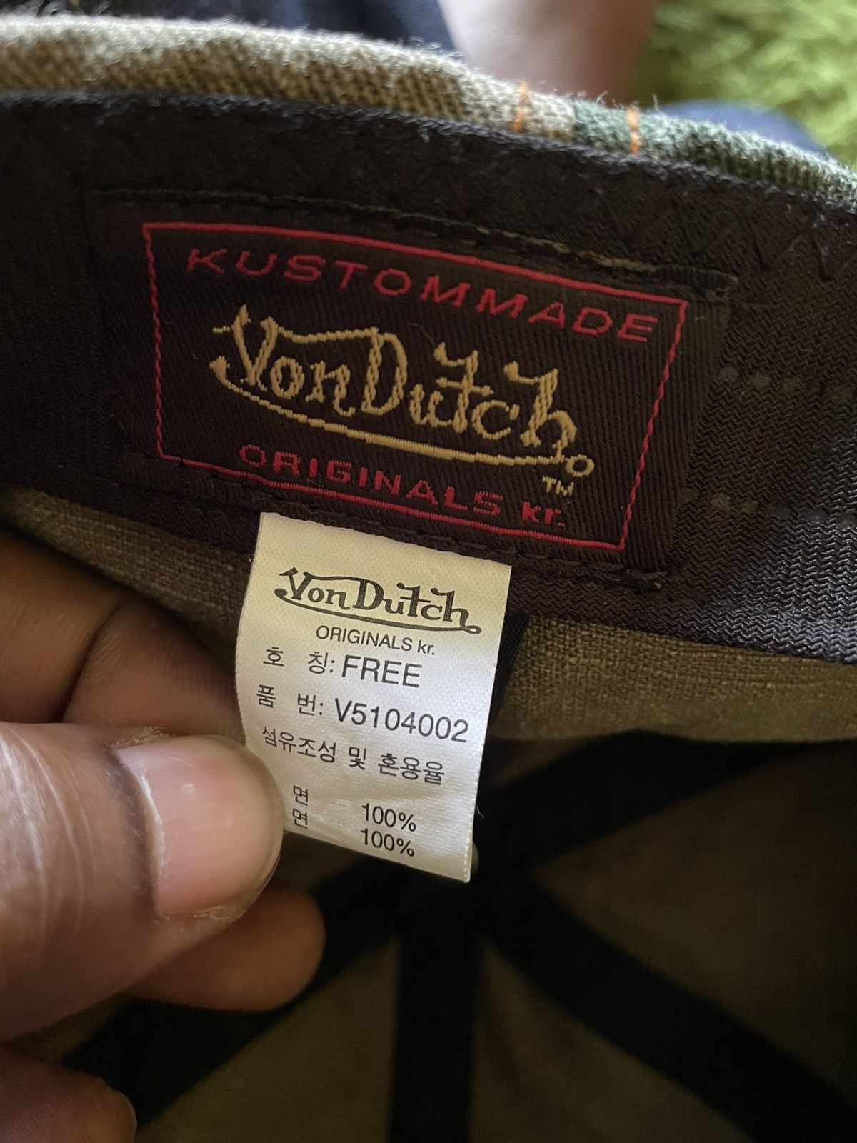 Vintage Von Dutch Distressed x Rare Camo Cap Hat Size ONE SIZE - 6 Thumbnail